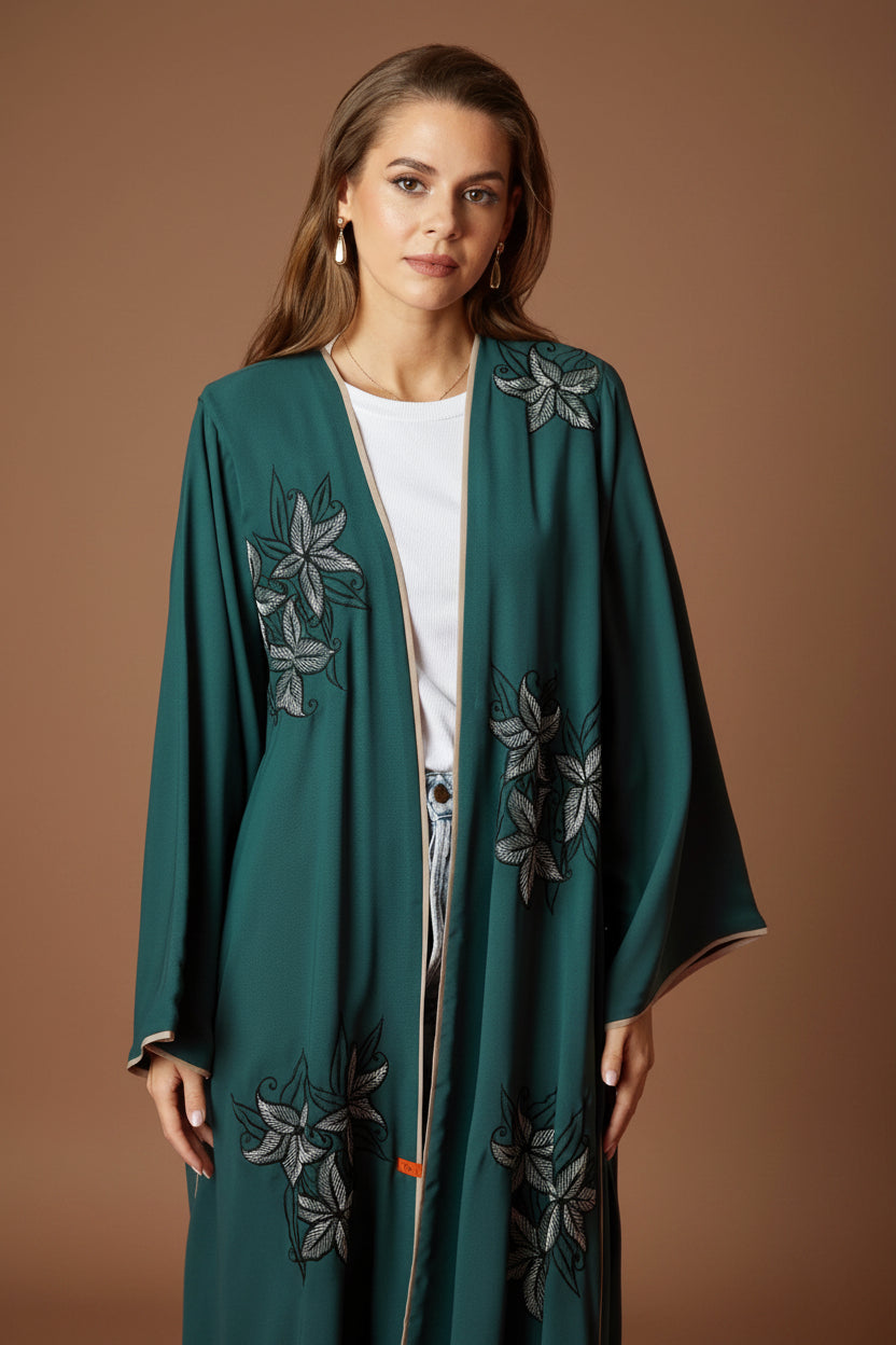 NM 416 GR ABAYA - NM BOUTIQUE - MIRA Y MANO
