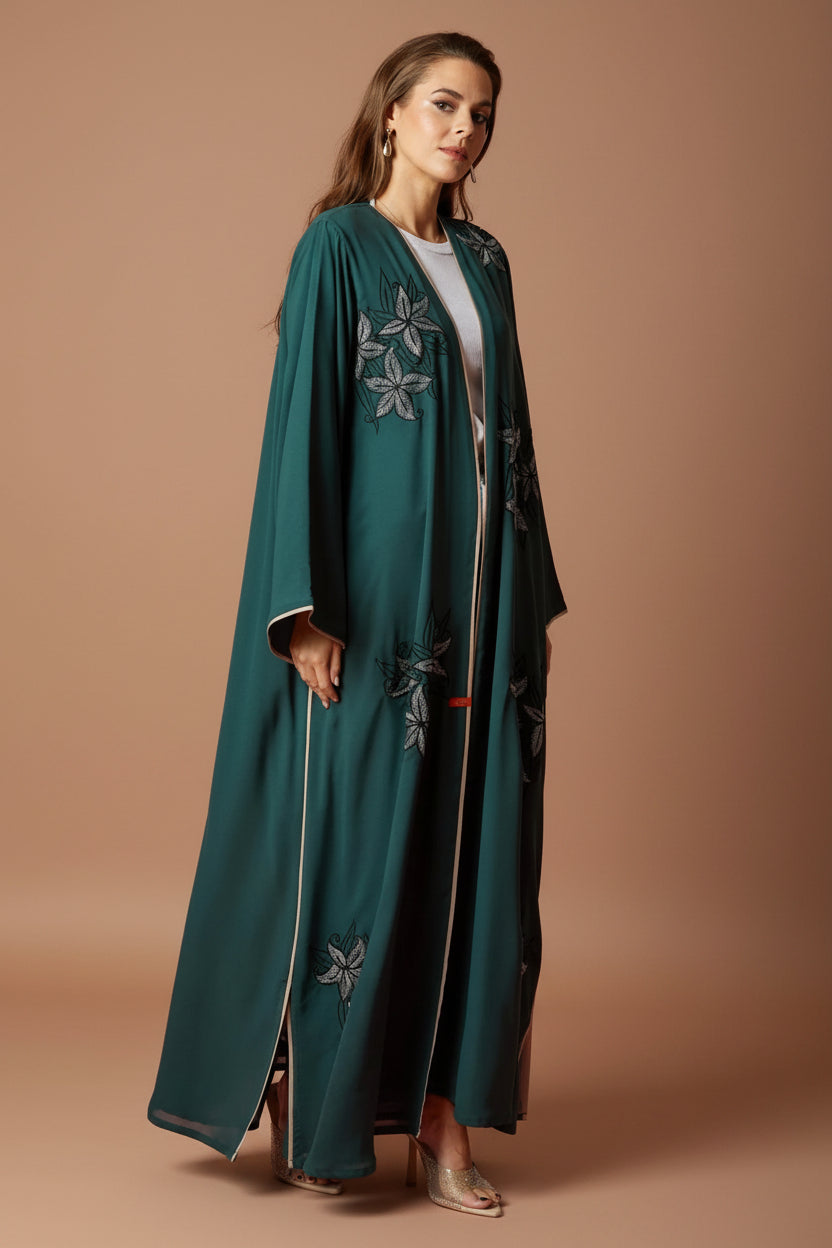 NM 416 GR ABAYA - NM BOUTIQUE - MIRA Y MANO
