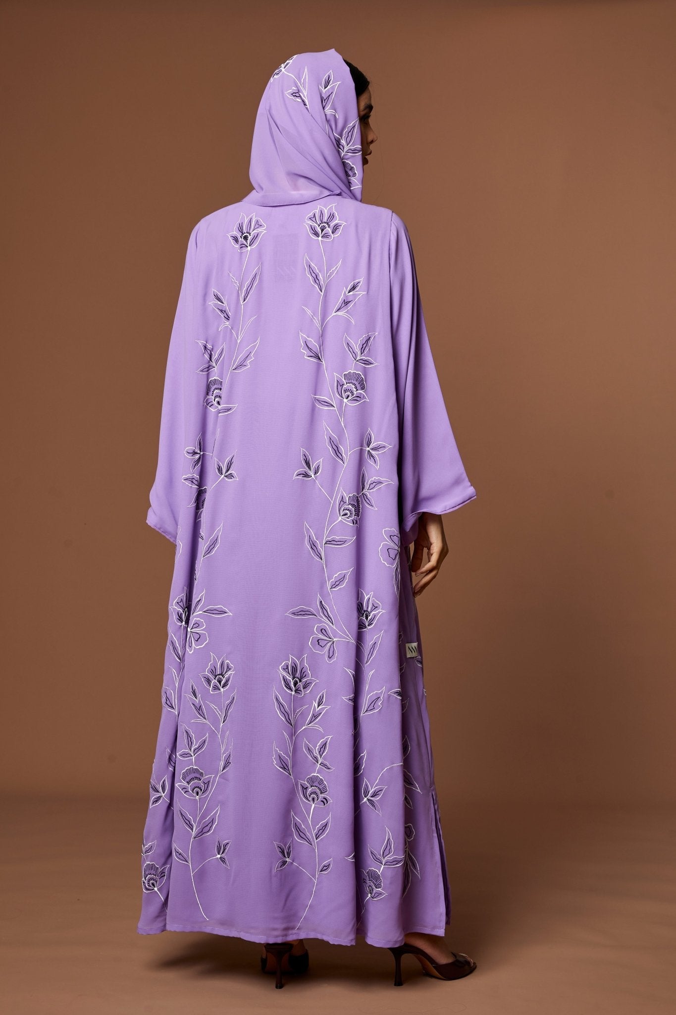 NM 618 PURPLE ABAYA - NM BOUTIQUE - MIRA Y MANO