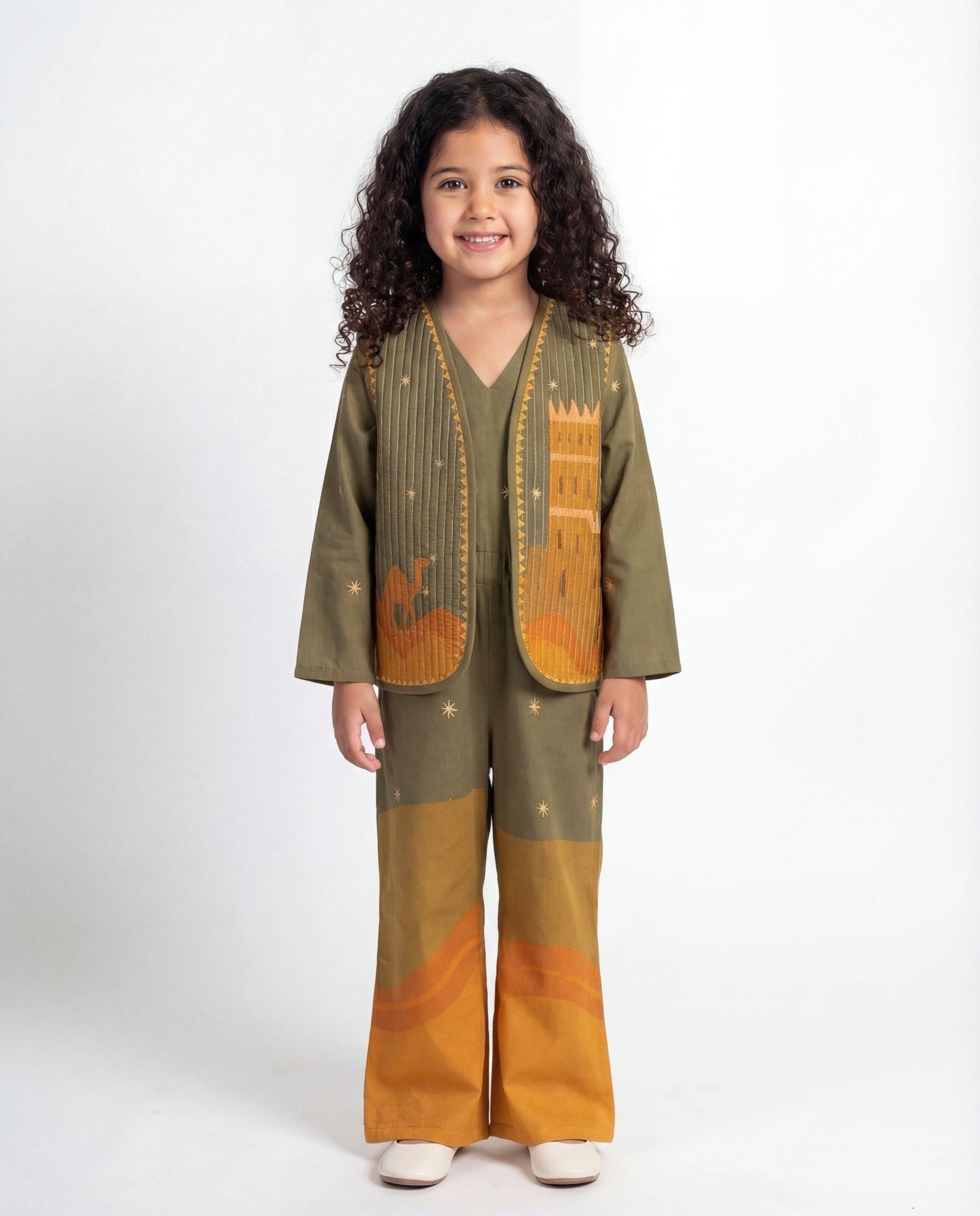 DIRIYAH OLIVE JUMPSUIT - NOUF FETAIHI - MIRA Y MANO