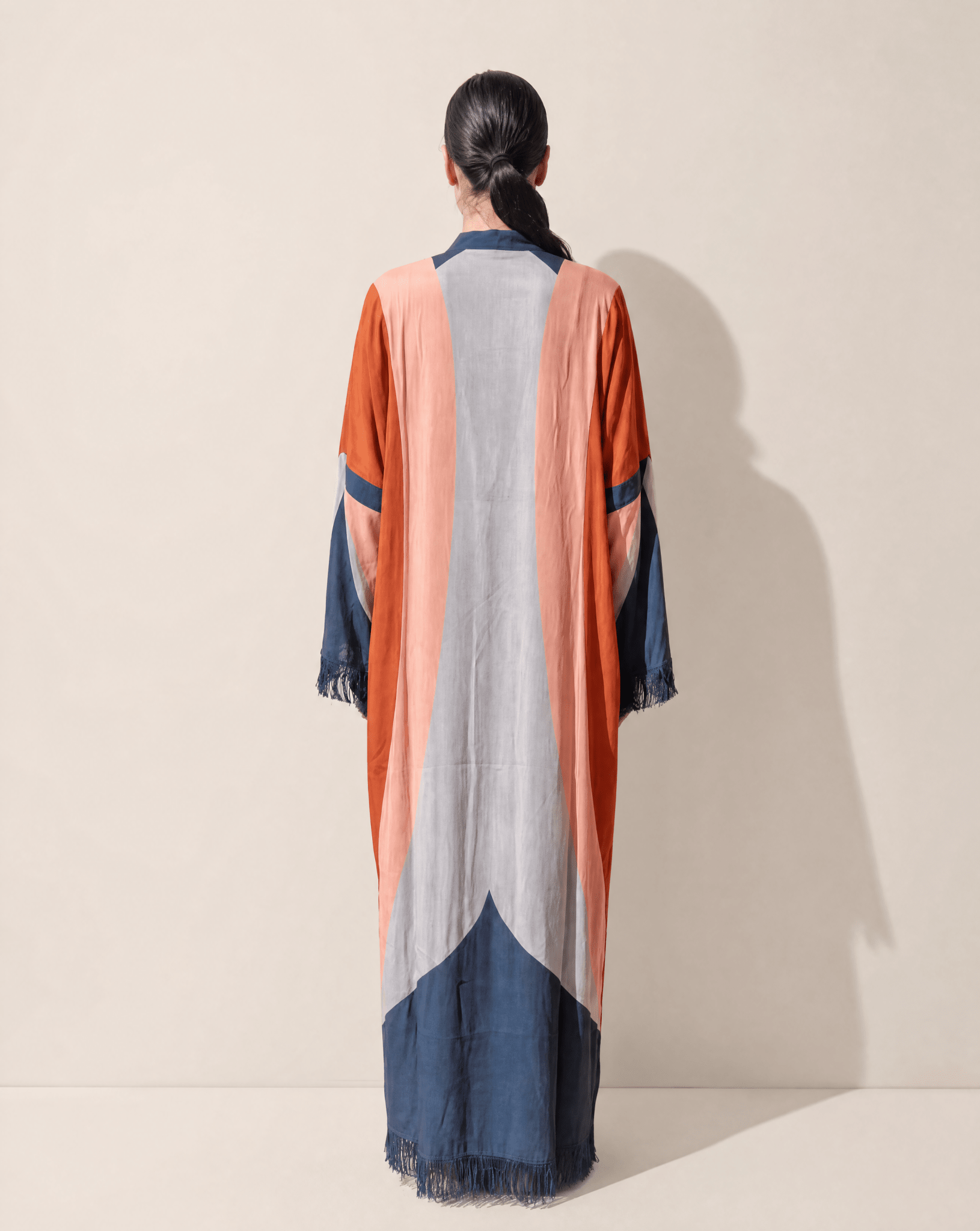 SARAB BLUE - Printed Viscose Kimono - NOUF FETAIHI - MIRA Y MANO