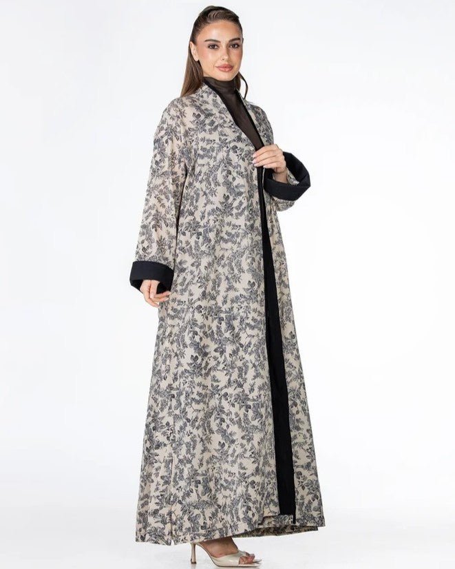 Confetti – Beige Cotton Abaya - ORANGE BLOSSOM - MIRA Y MANO