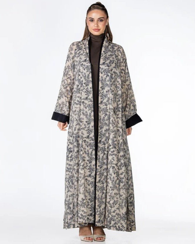 Confetti – Beige Cotton Abaya - ORANGE BLOSSOM - MIRA Y MANO
