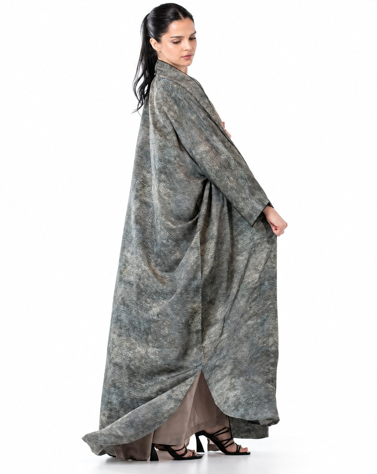 KASHMIR 2.0-SG – Sea Green Abaya - ORANGE BLOSSOM - MIRA Y MANO