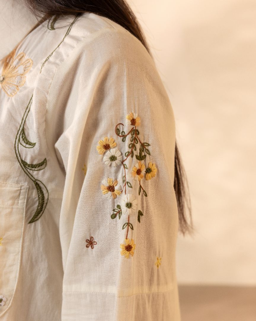 APRICOT SHIRT - OUR DVE - MIRA Y MANO