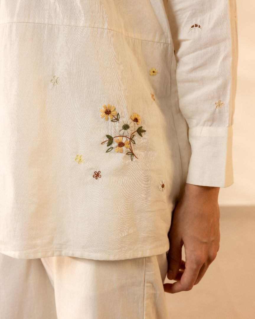 APRICOT SHIRT - OUR DVE - MIRA Y MANO