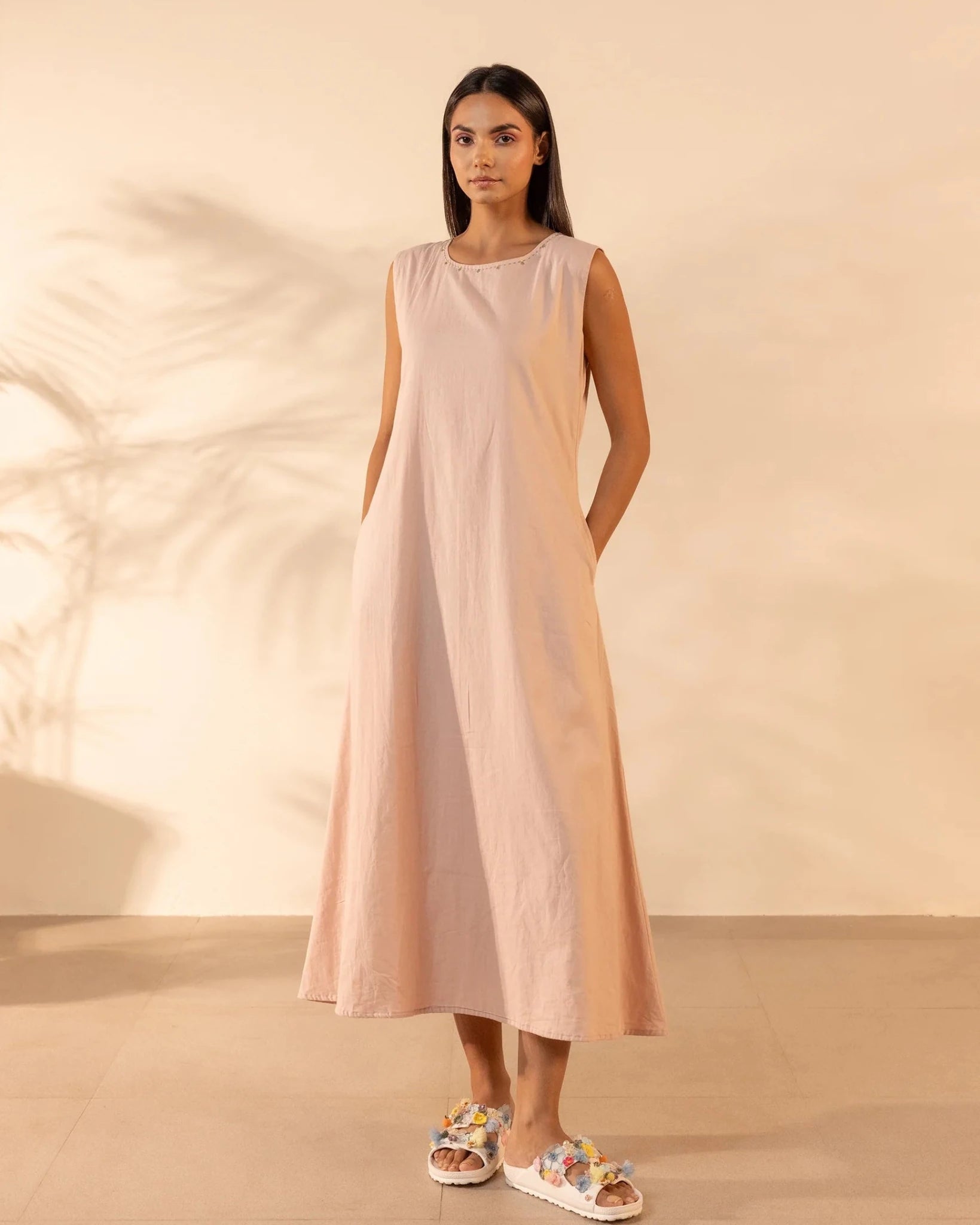 SAFFRON SKY PINK DRESS - OUR DVE - MIRA Y MANO