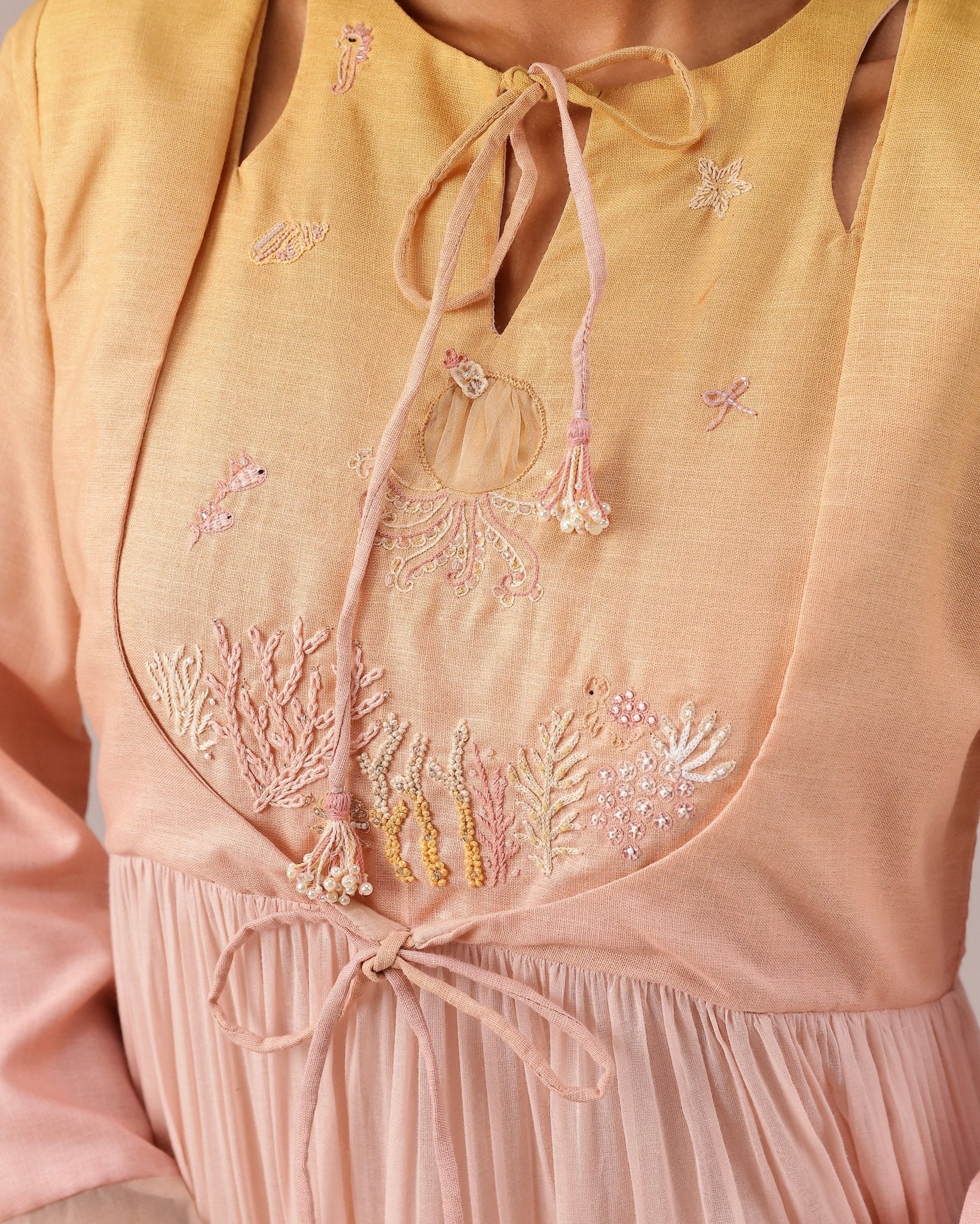 SEA SALT YELLOW DRESS - OUR DVE - MIRA Y MANO