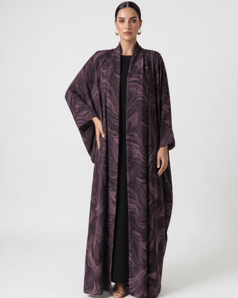MQE21 ABAYA - QATARIA ABAYA - MIRA Y MANO