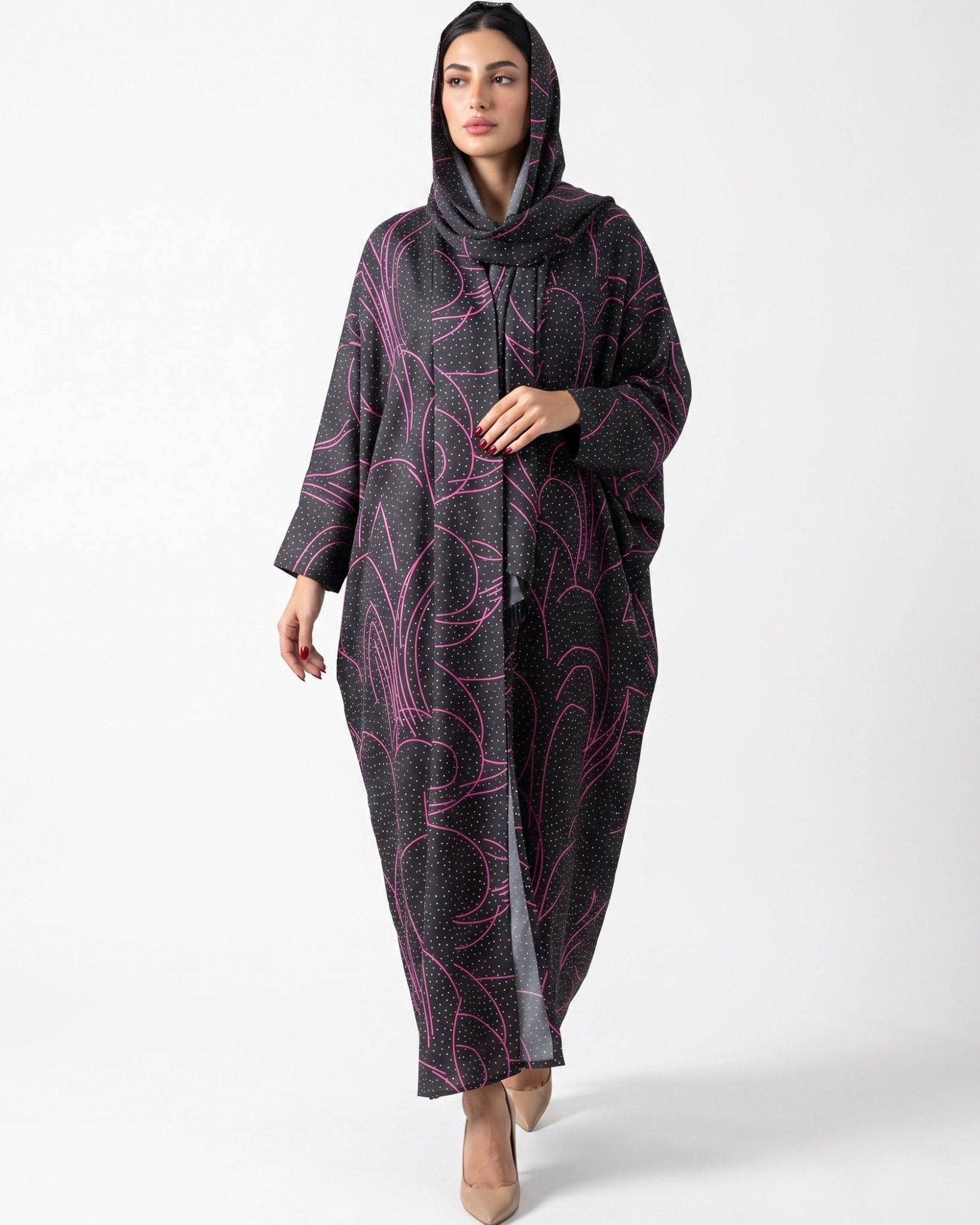 QA03 ABAYA - QATARIA ABAYA - MIRA Y MANO