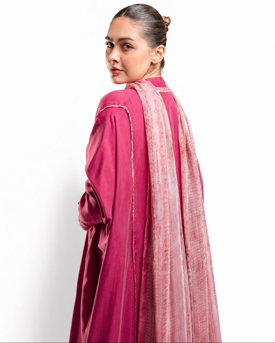 SS26RE-FU ABAYA - RIBBON - MIRA Y MANO