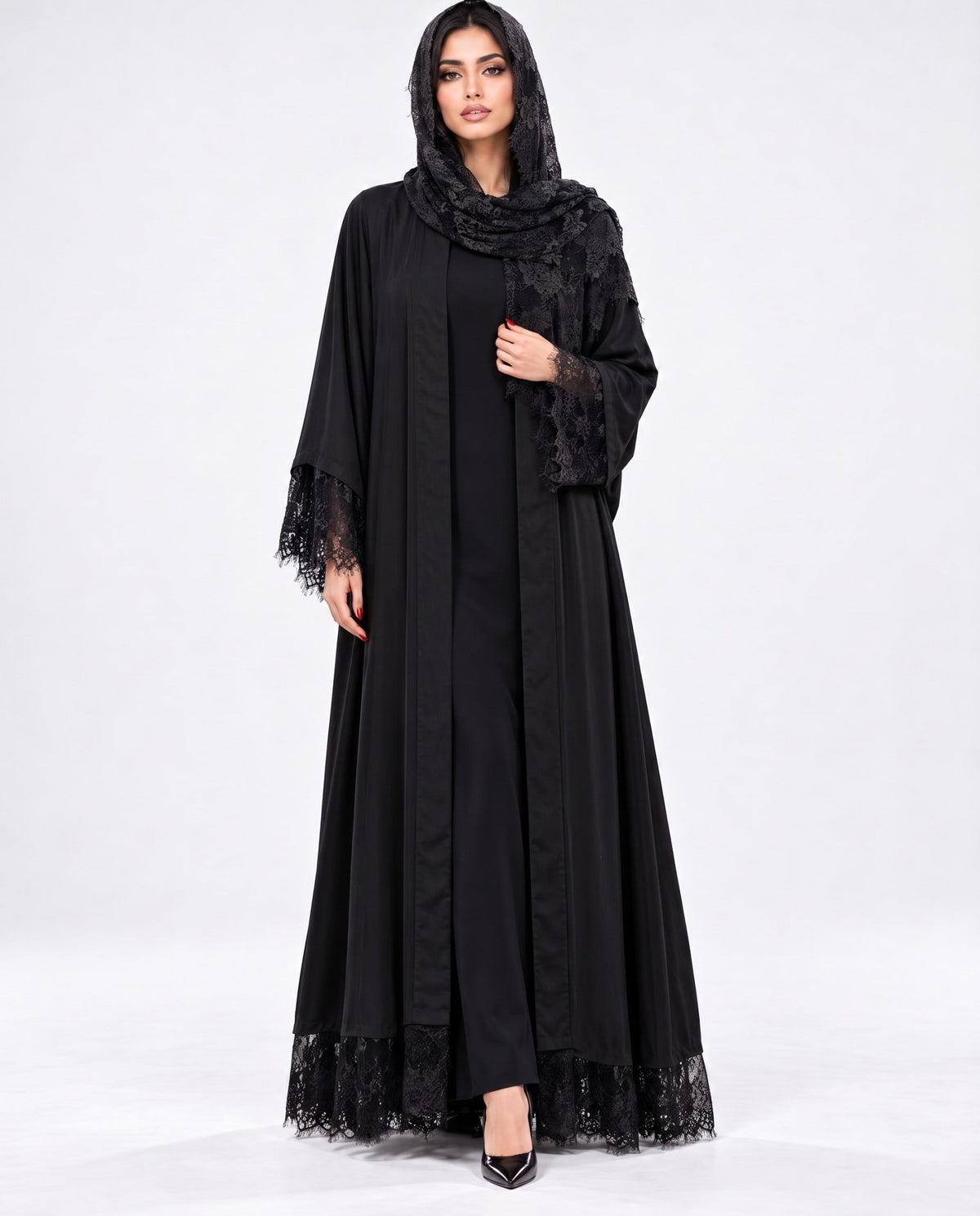 SS26RE01-BL ABAYA - RIBBON - MIRA Y MANO