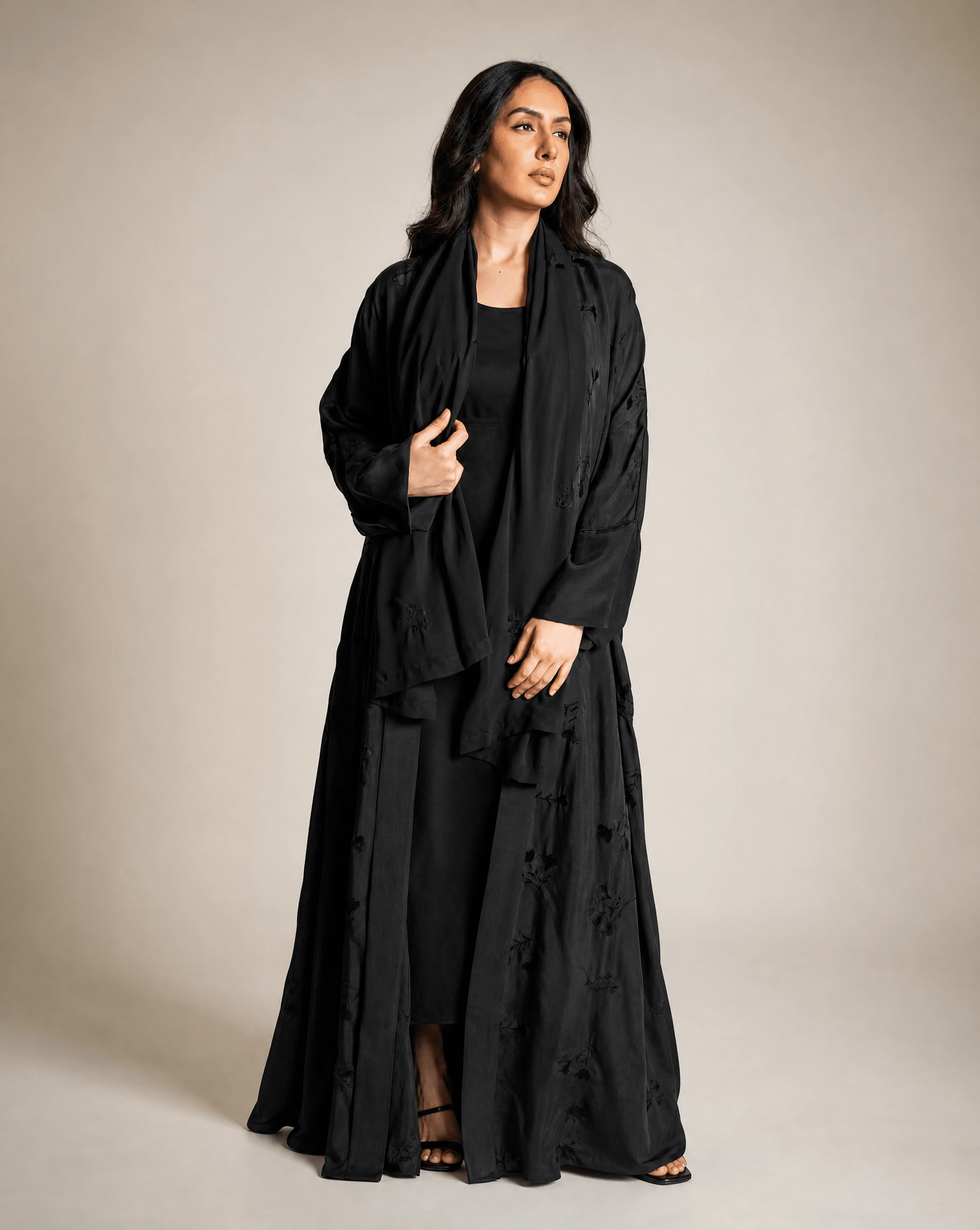SS26RE03 - BL ABAYA - RIBBON - MIRA Y MANO