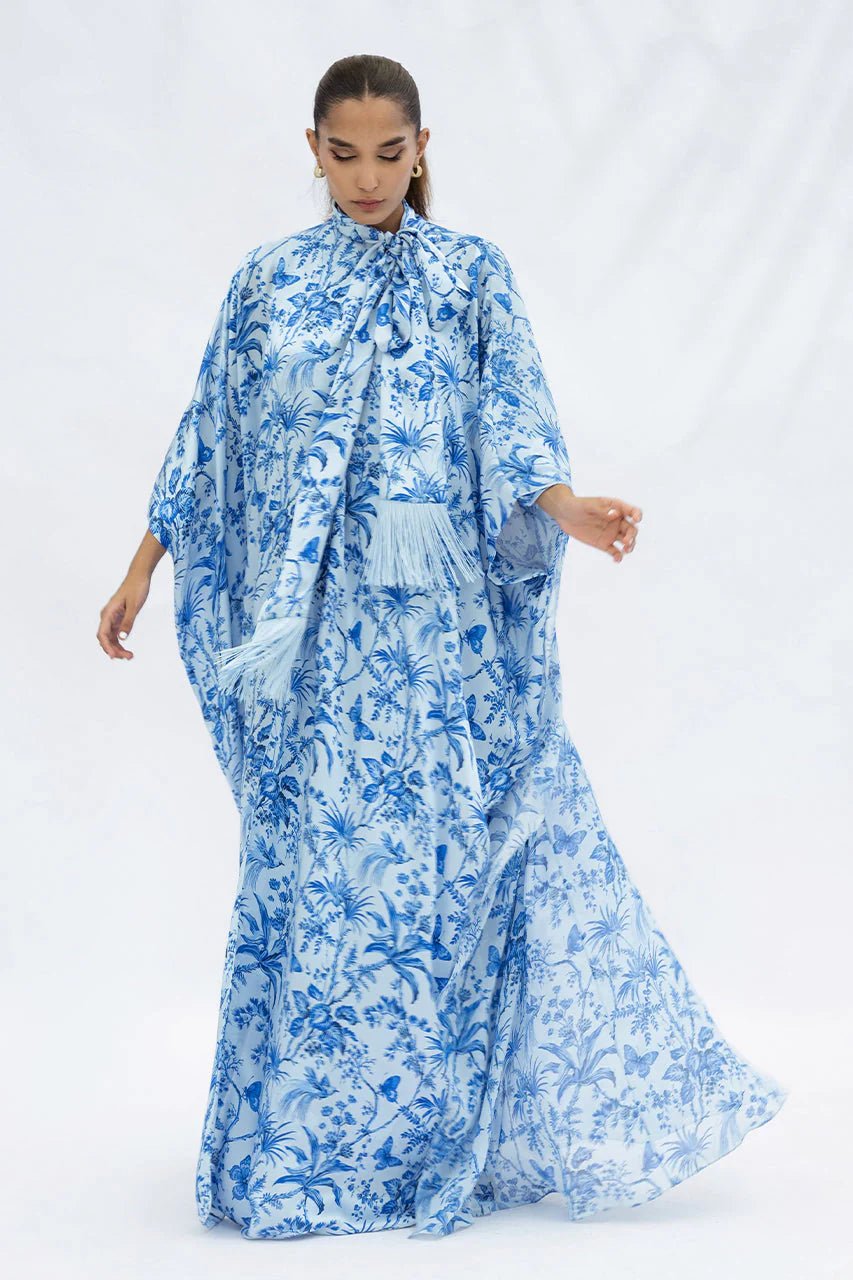 FL - 25 - 103 - BL ABAYA SET - SANIA MASKATIYA - MIRA Y MANO