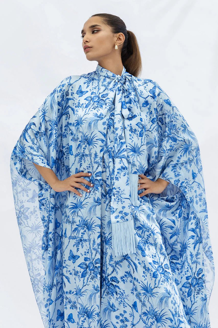 FL - 25 - 103 - BL ABAYA SET - SANIA MASKATIYA - MIRA Y MANO