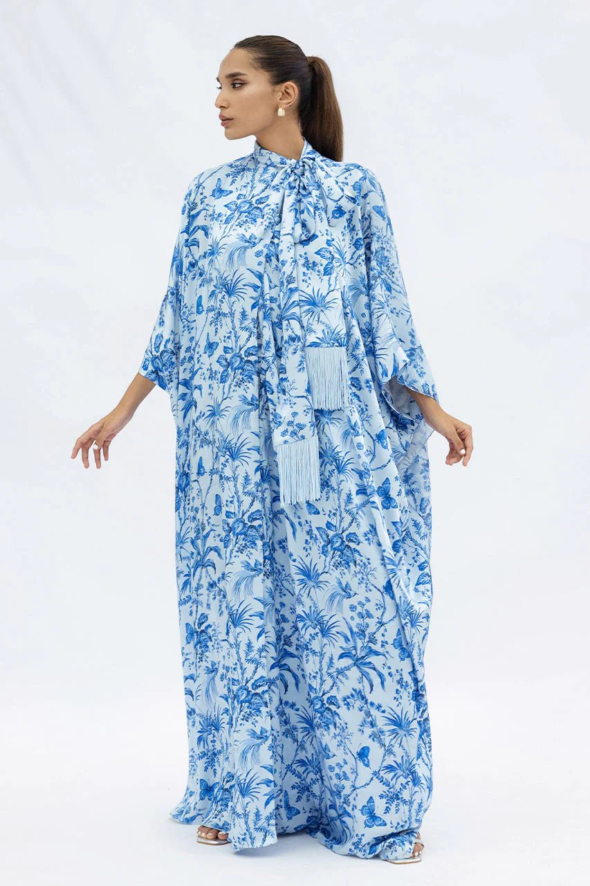 FL - 25 - 103 - BL ABAYA SET - SANIA MASKATIYA - MIRA Y MANO