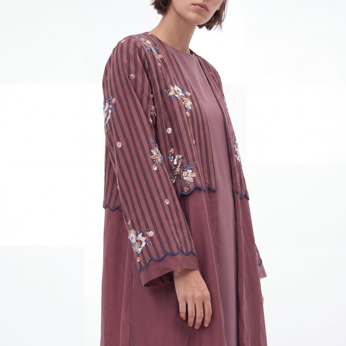 DP – Sienna Silk Abaya - SASH - MIRA Y MANO