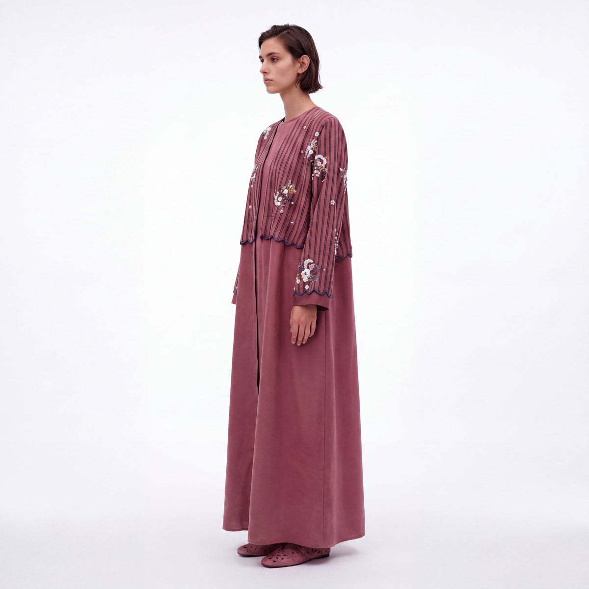DP – Sienna Silk Abaya - SASH - MIRA Y MANO