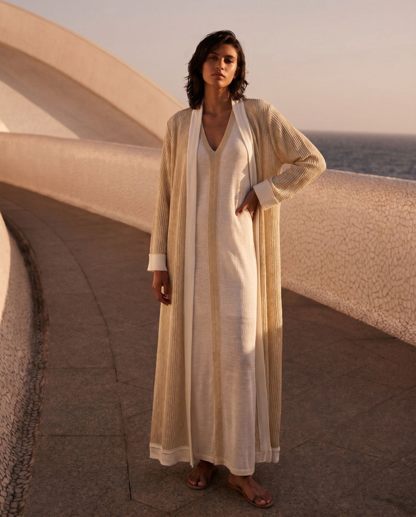JAMEELA V2 ABAYA SET - SHABAKA - MIRA Y MANO