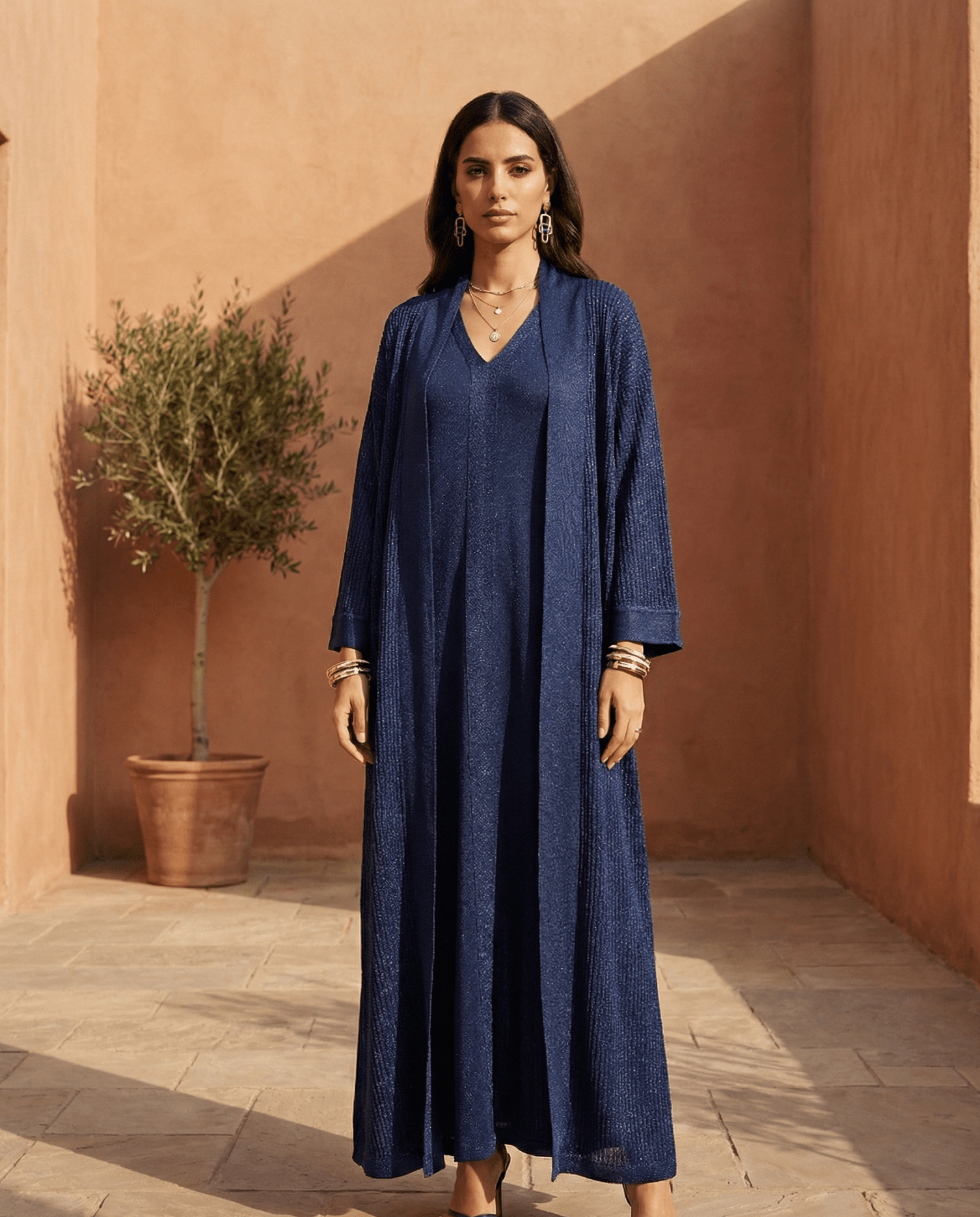 MARYAM V3 - NY ABAYA SET - SHABAKA - MIRA Y MANO