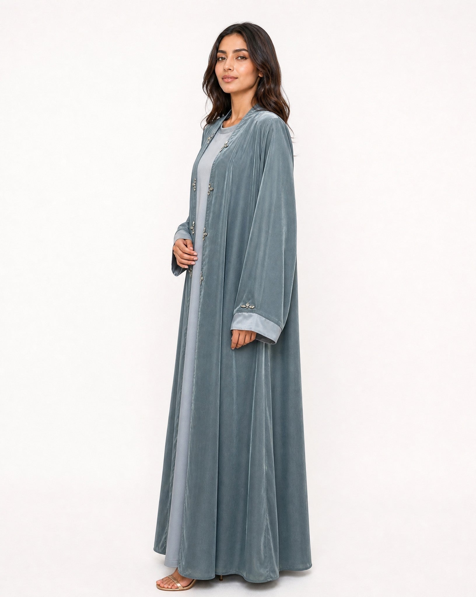 LN-560 ABAYA SET - SHATHR - MIRA Y MANO