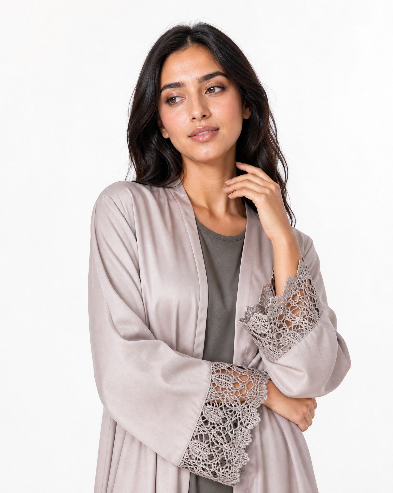 LN-680 ABAYA SET - SHATHR - MIRA Y MANO