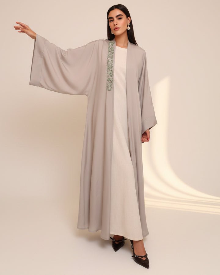 LN-690 ABAYA SET - SHATHR - MIRA Y MANO