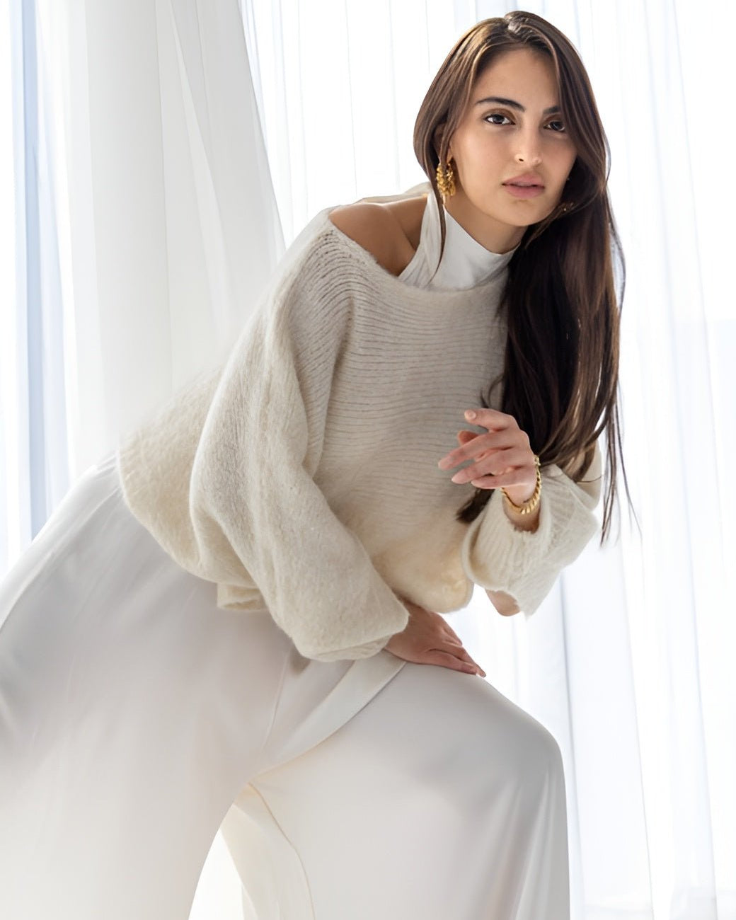 AW25 SLK 001 - WH JUMPSUIT - SILKERA - MIRA Y MANO