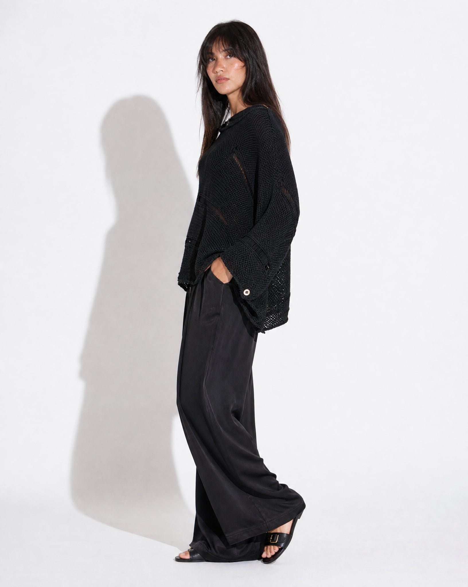 SS25 SLK 0015-BK TOP & PANT - SILKERA - MIRA Y MANO