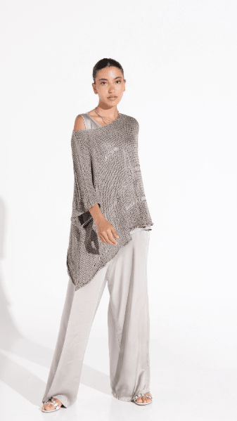 SS25 SLK 0015 - GR TOP & PANT - SILKERA - MIRA Y MANO