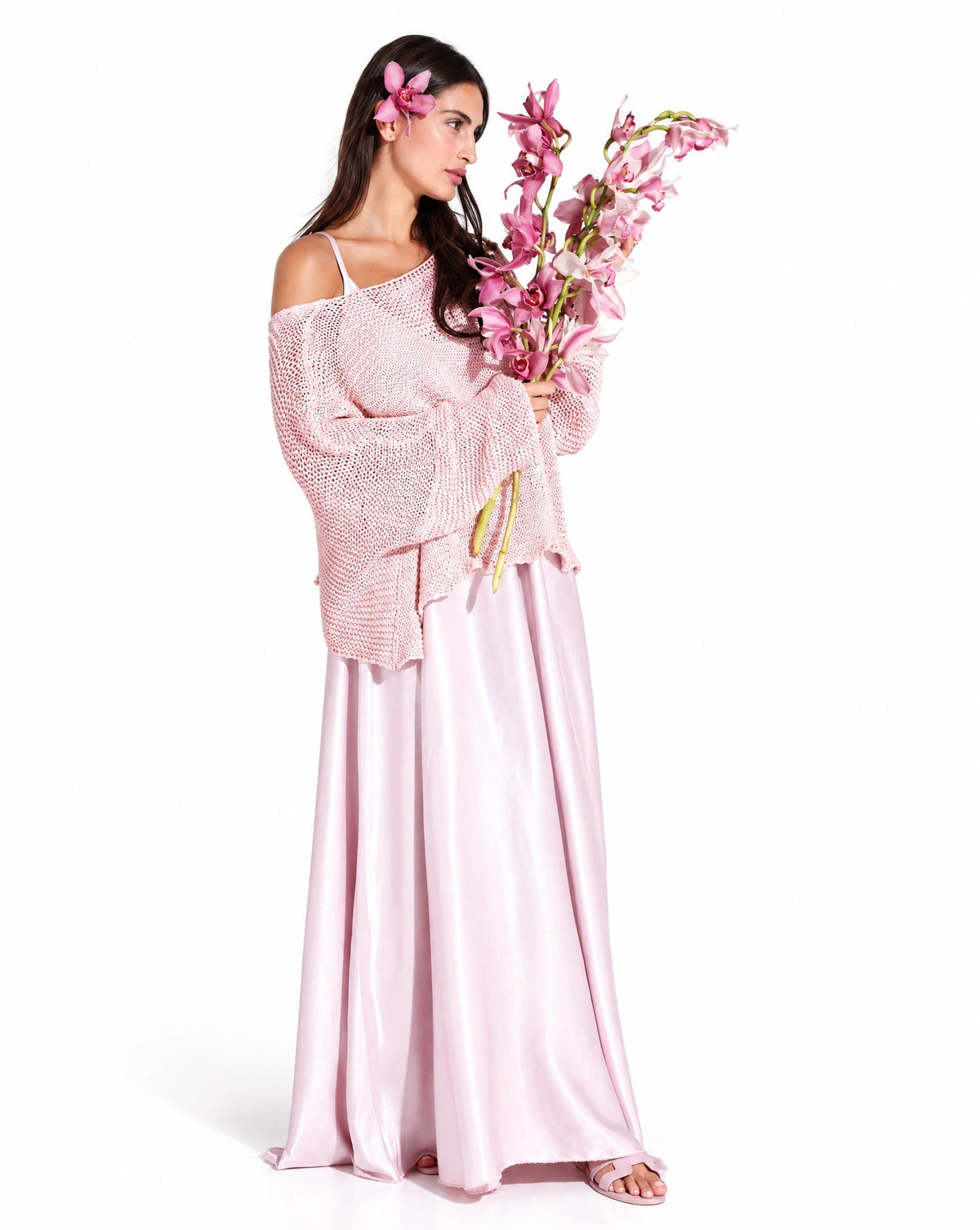 SS25 SLK 006-PK – Pink Silk Dress - SILKERA - MIRA Y MANO