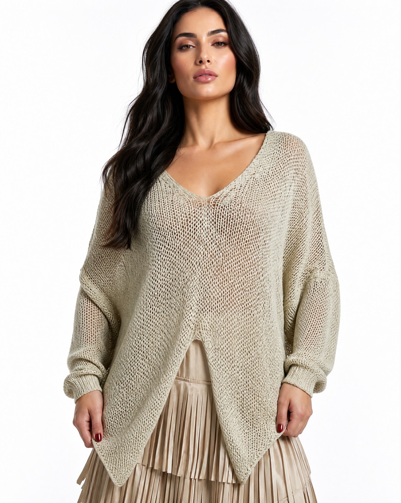 SS26 SLK 001 - BG TOP & SKIRT - SILKERA - MIRA Y MANO