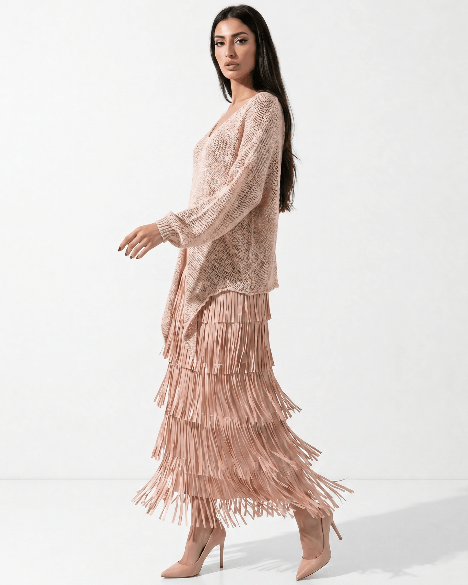 SS26 SLK 001 - PK TOP & SKIRT - SILKERA - MIRA Y MANO