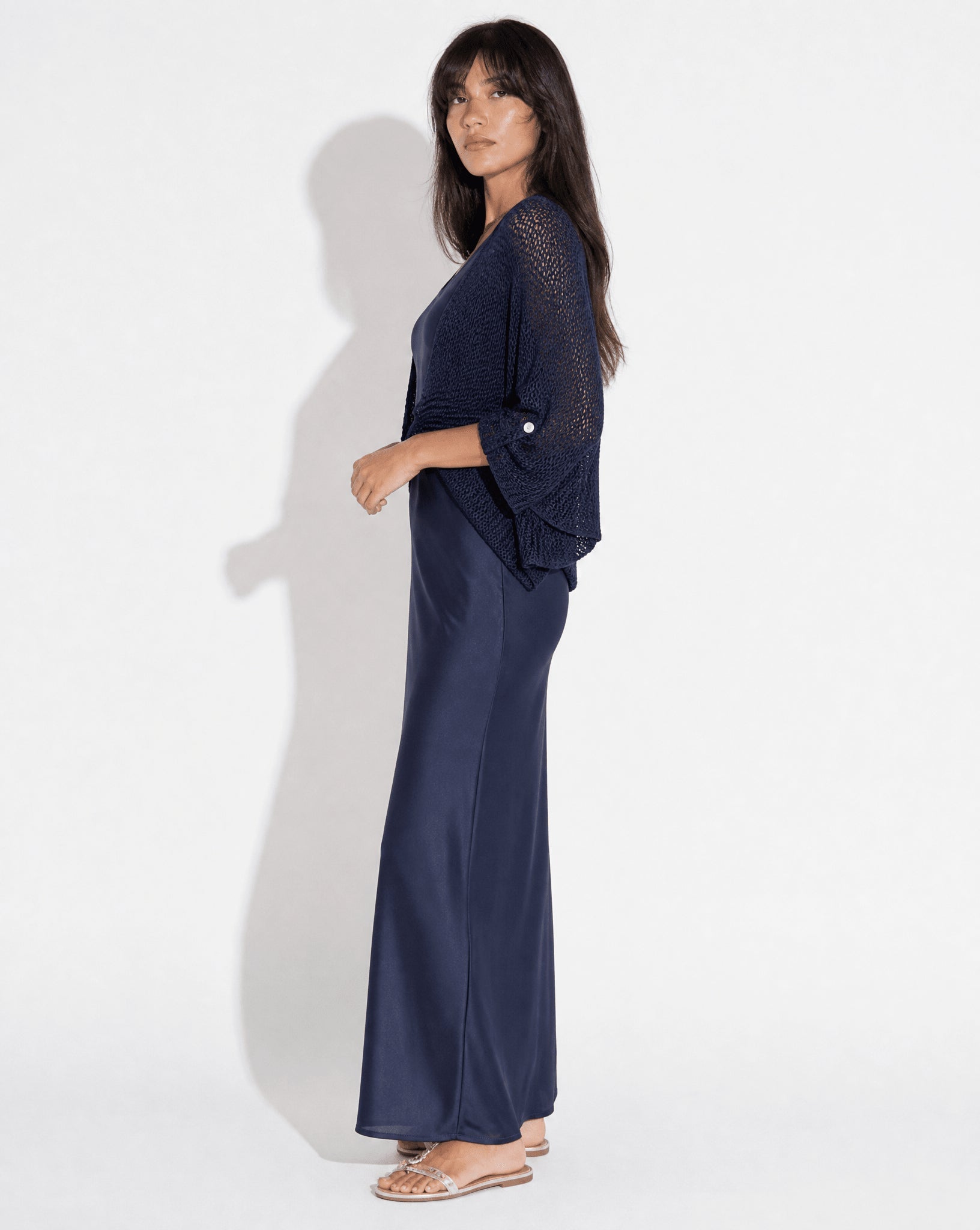 SS26 SLK 009-NV DRESS - SILKERA - MIRA Y MANO