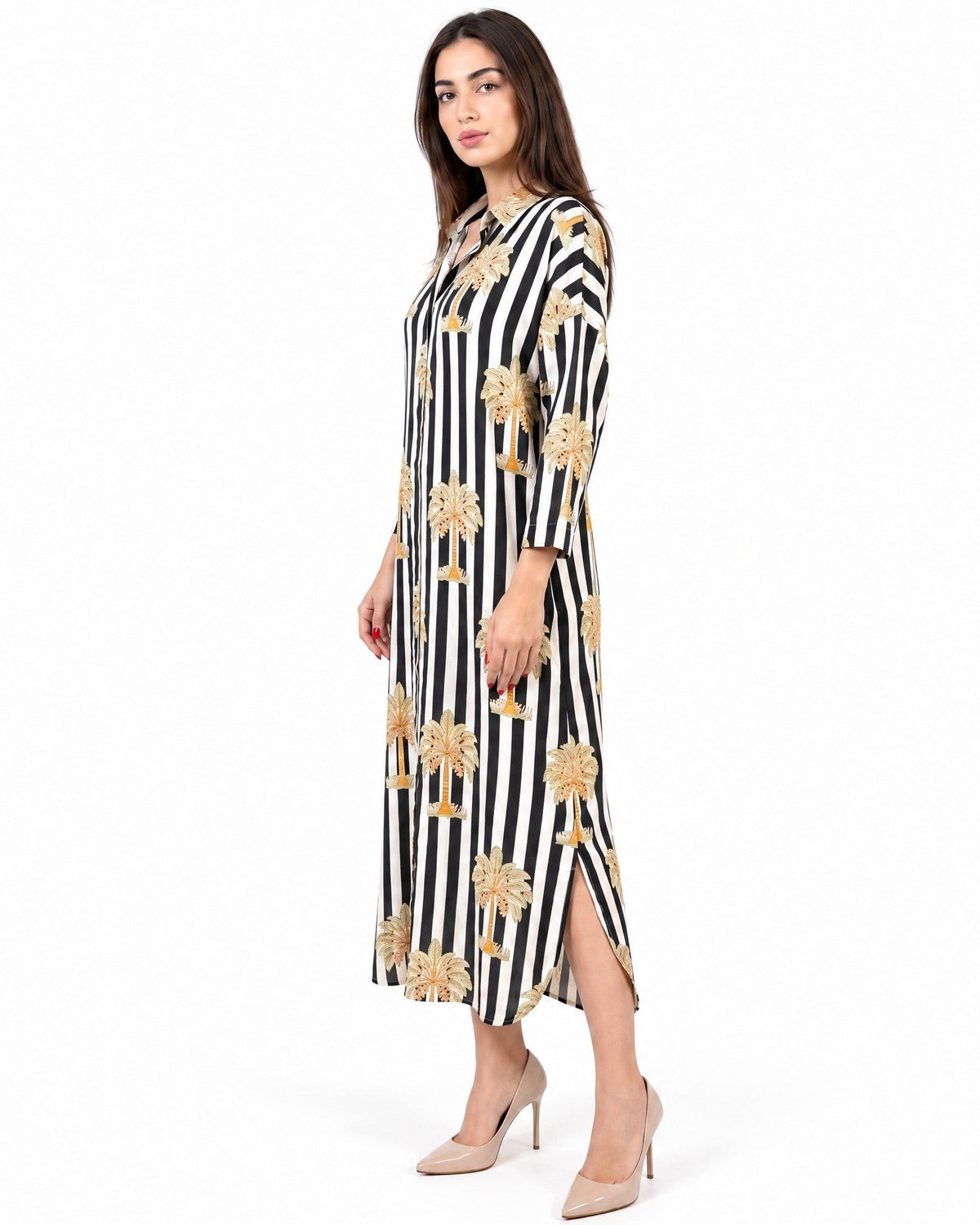 GIA-BK - Printed Cotton Kaftan - SR BY SONALI RAMAN - MIRA Y MANO