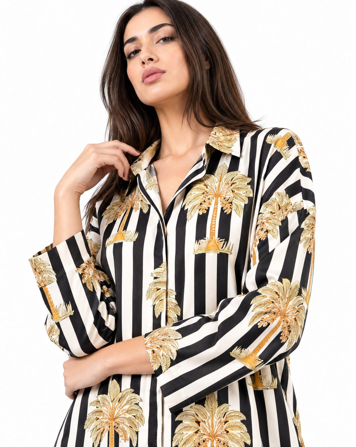 GIA-BK - Printed Cotton Kaftan - SR BY SONALI RAMAN - MIRA Y MANO