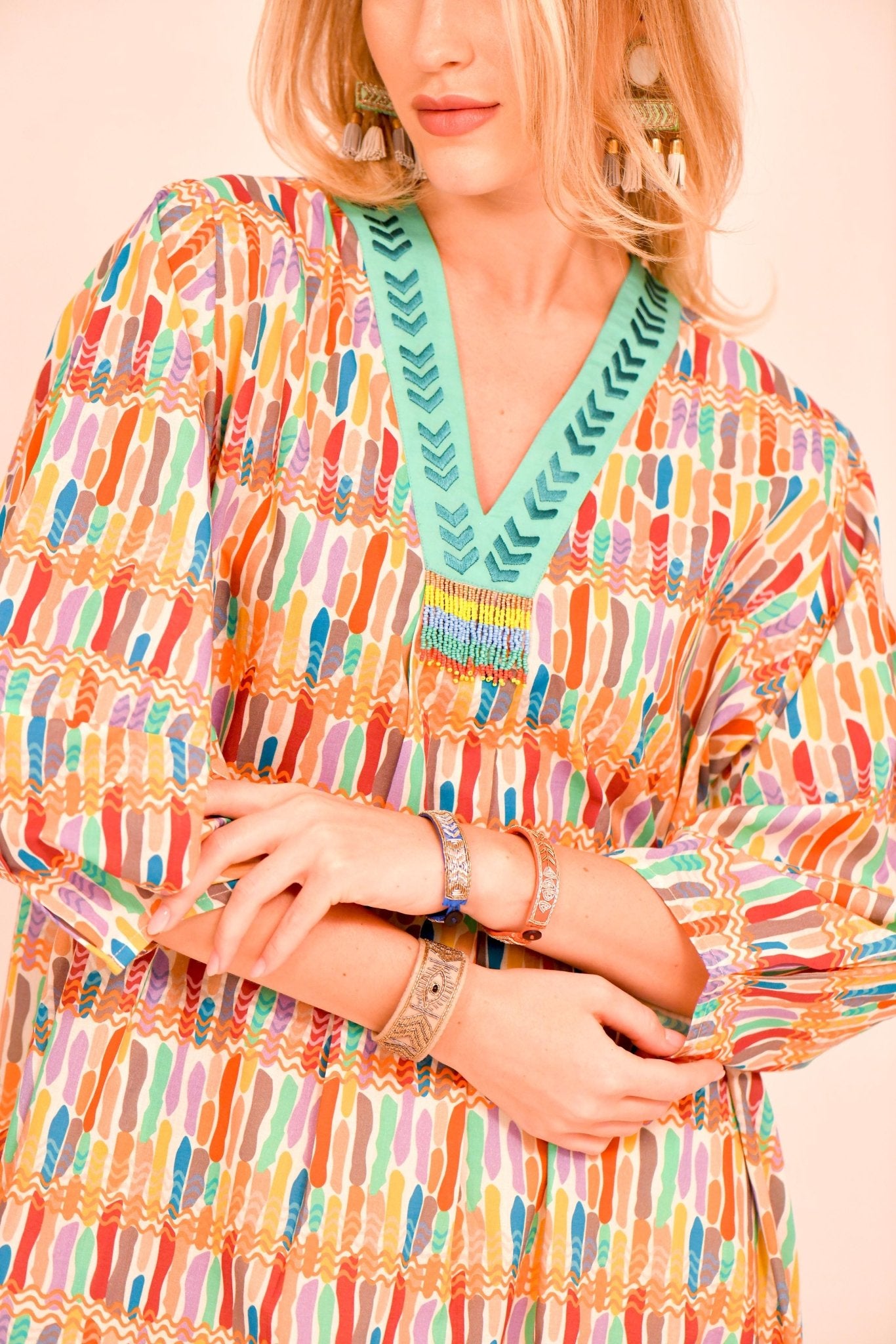 KIRA CMC PAINT KAFTAN - SR BY SONALI RAMAN - MIRA Y MANO