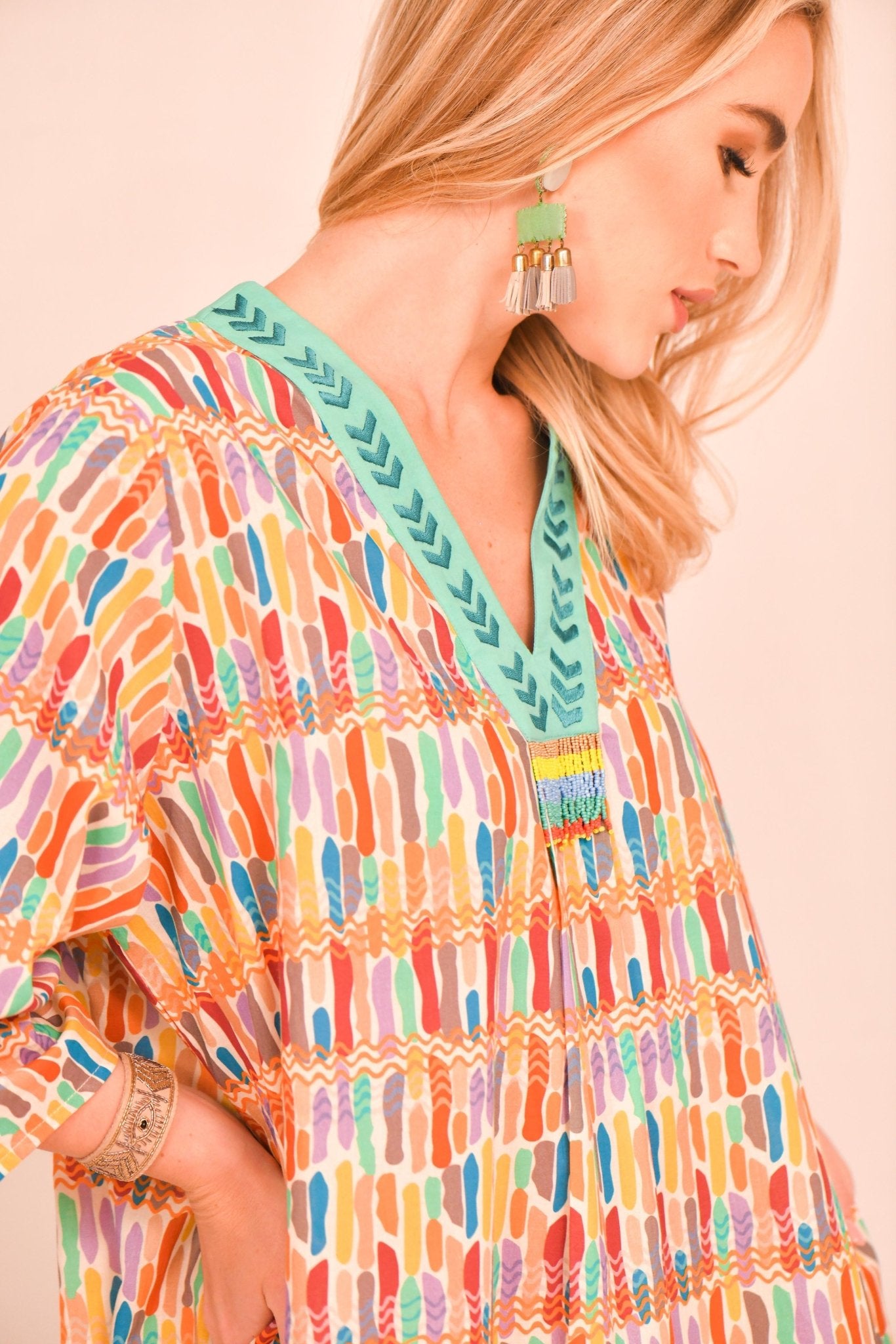 KIRA CMC PAINT KAFTAN - SR BY SONALI RAMAN - MIRA Y MANO