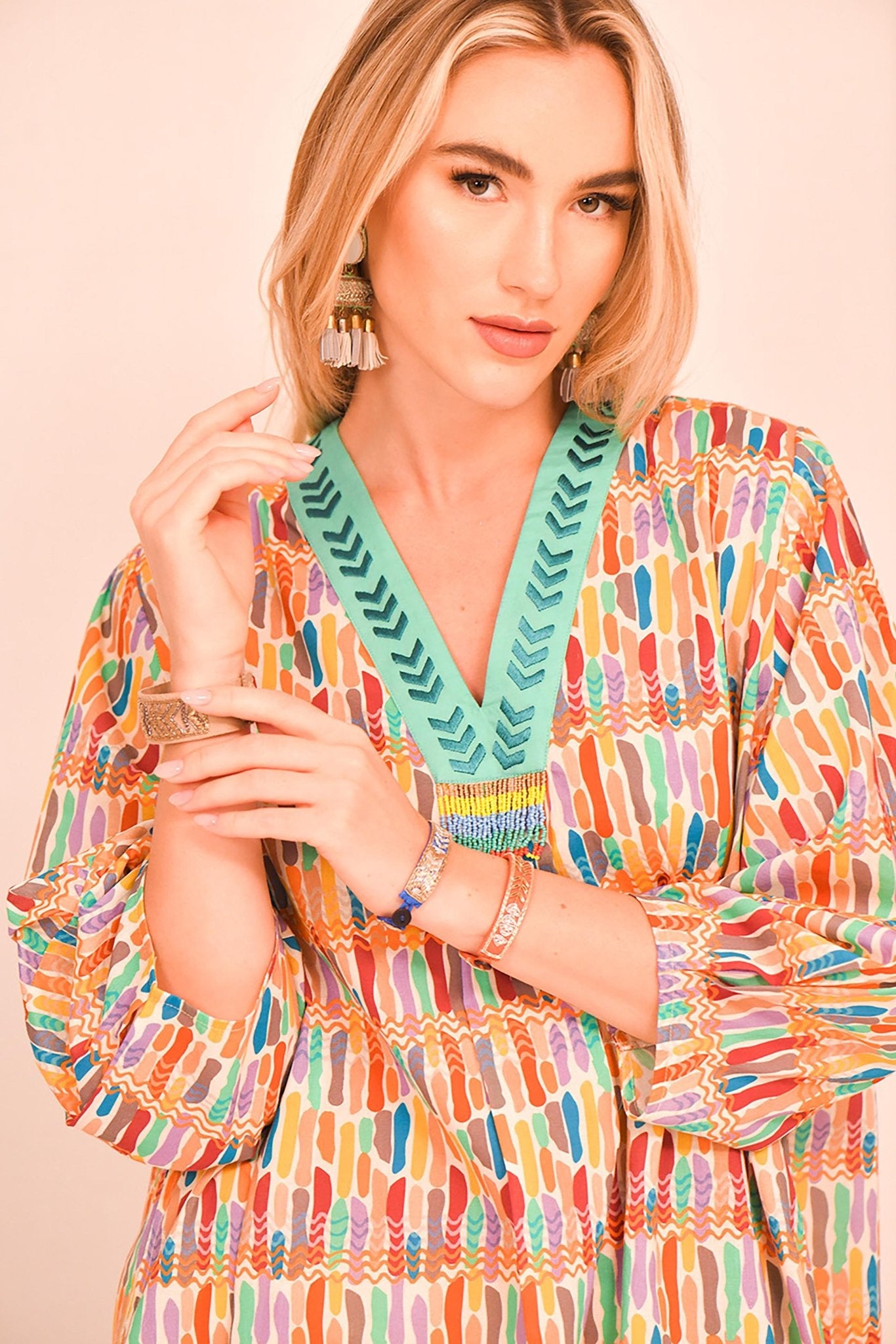 KIRA CMC PAINT KAFTAN - SR BY SONALI RAMAN - MIRA Y MANO