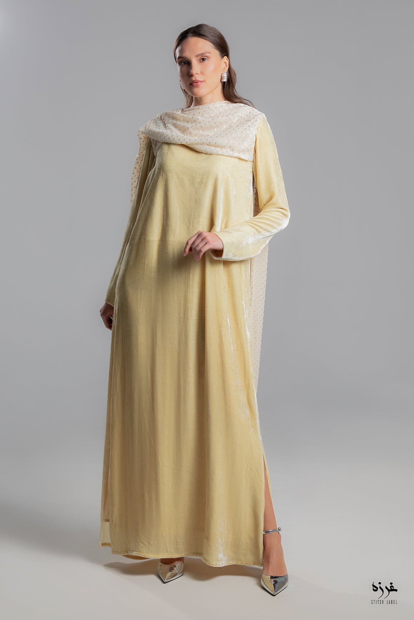 AW25STIT653 DRESS - STITCH LABEL - MIRA Y MANO