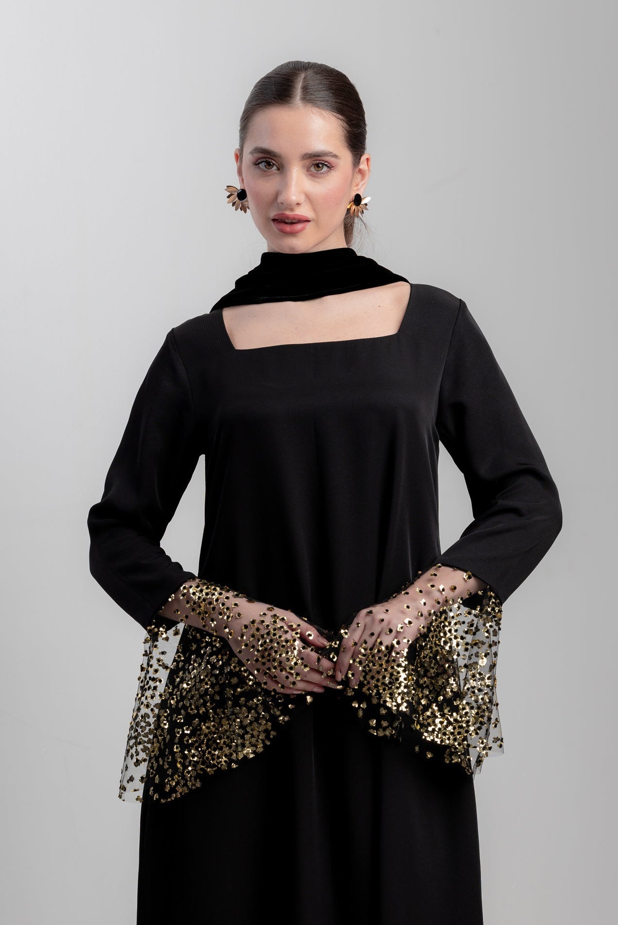 AW26STIT647 DRESS - STITCH LABEL - MIRA Y MANO