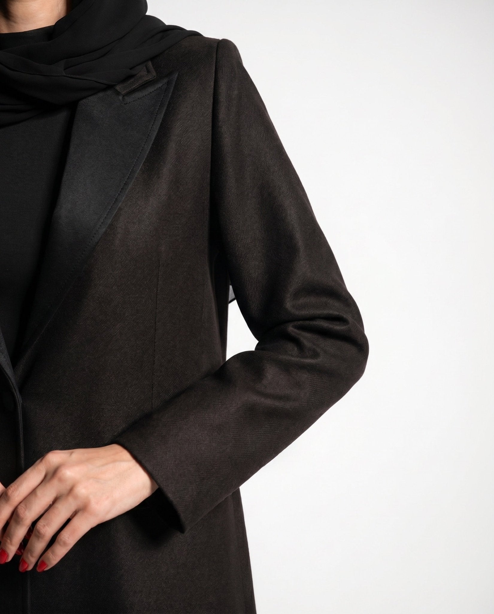 SS26STIT481 ABAYA COAT - STITCH LABEL - MIRA Y MANO