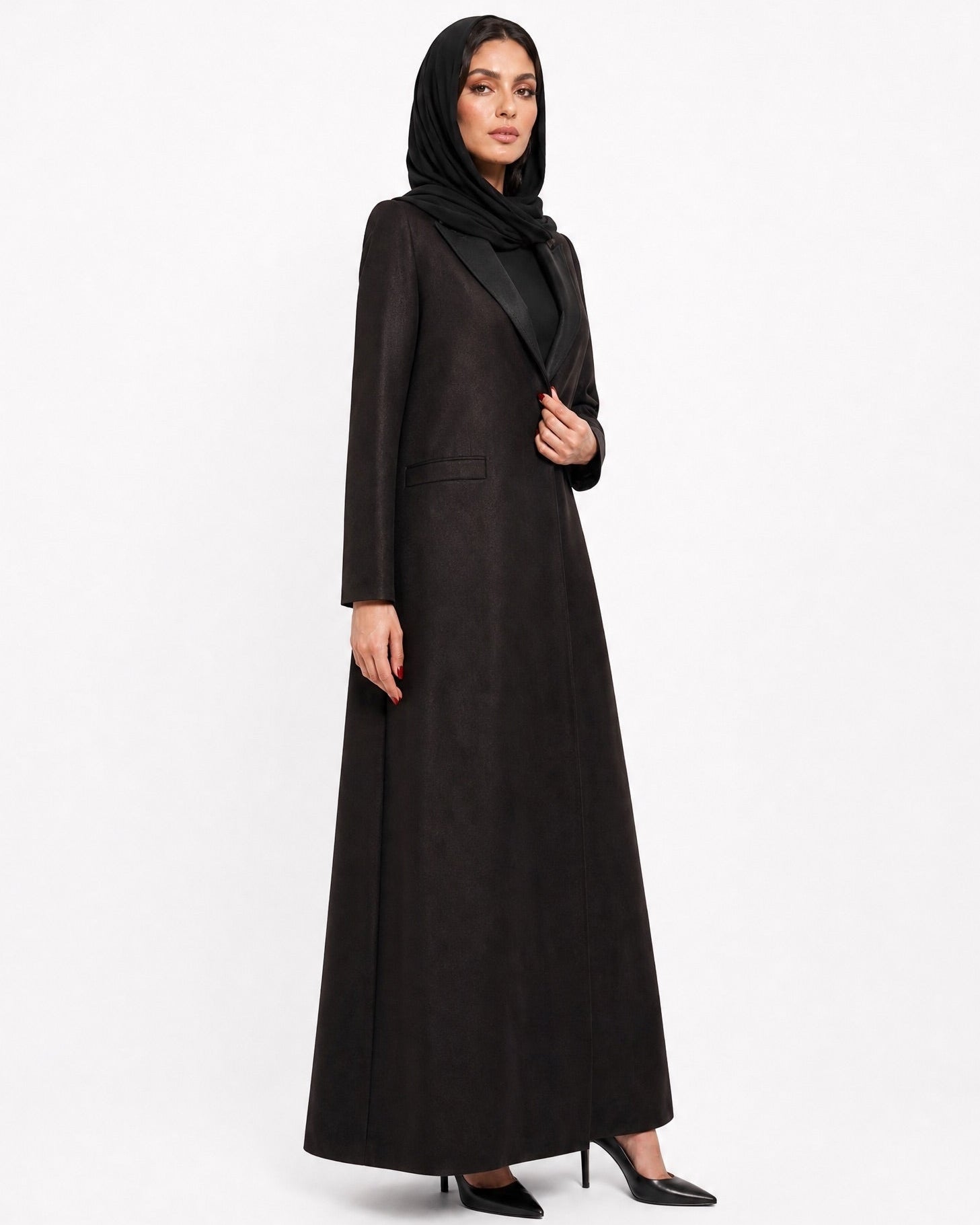 SS26STIT481 ABAYA COAT - STITCH LABEL - MIRA Y MANO