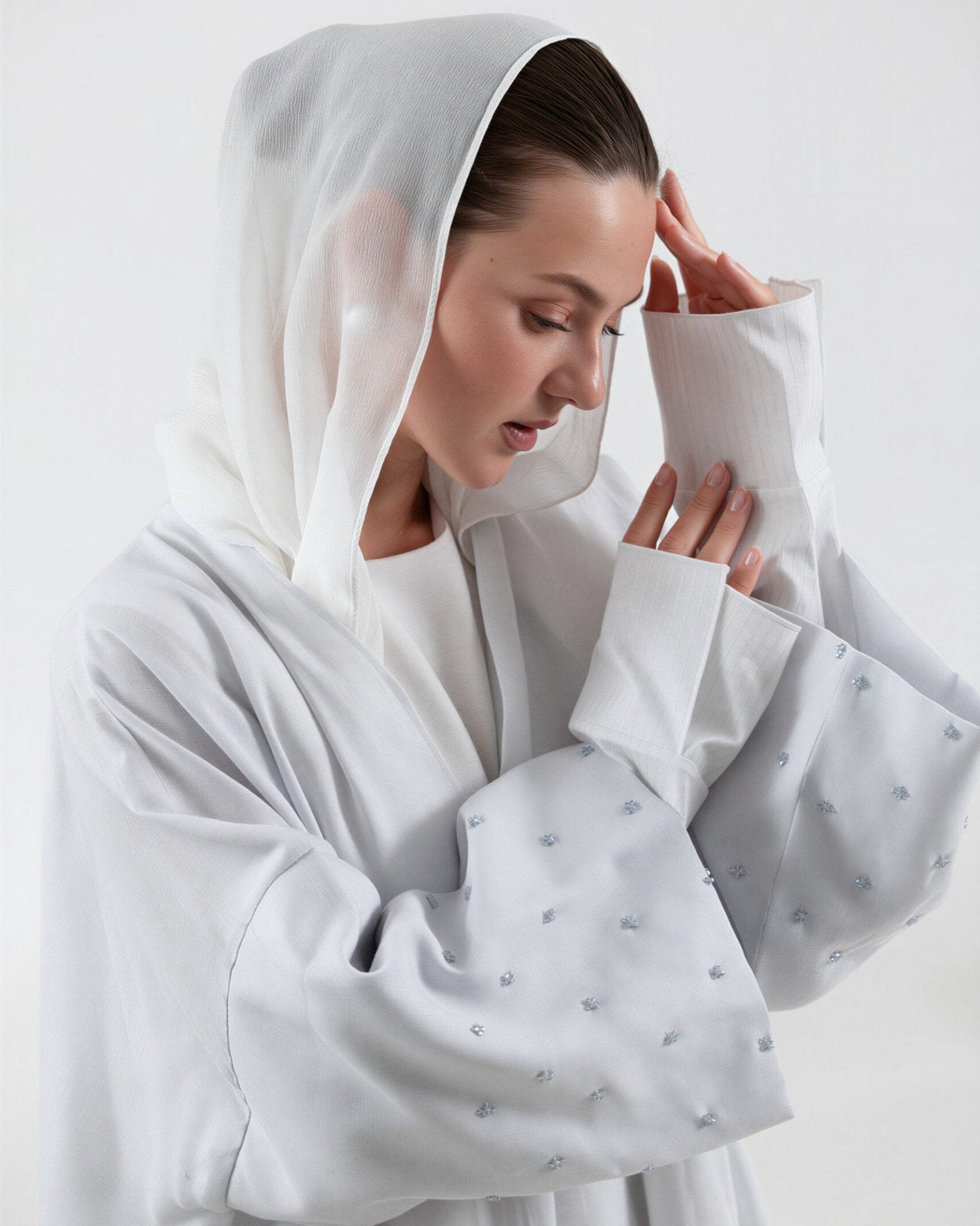 SS26STIT724 ABAYA SET - STITCH LABEL - MIRA Y MANO