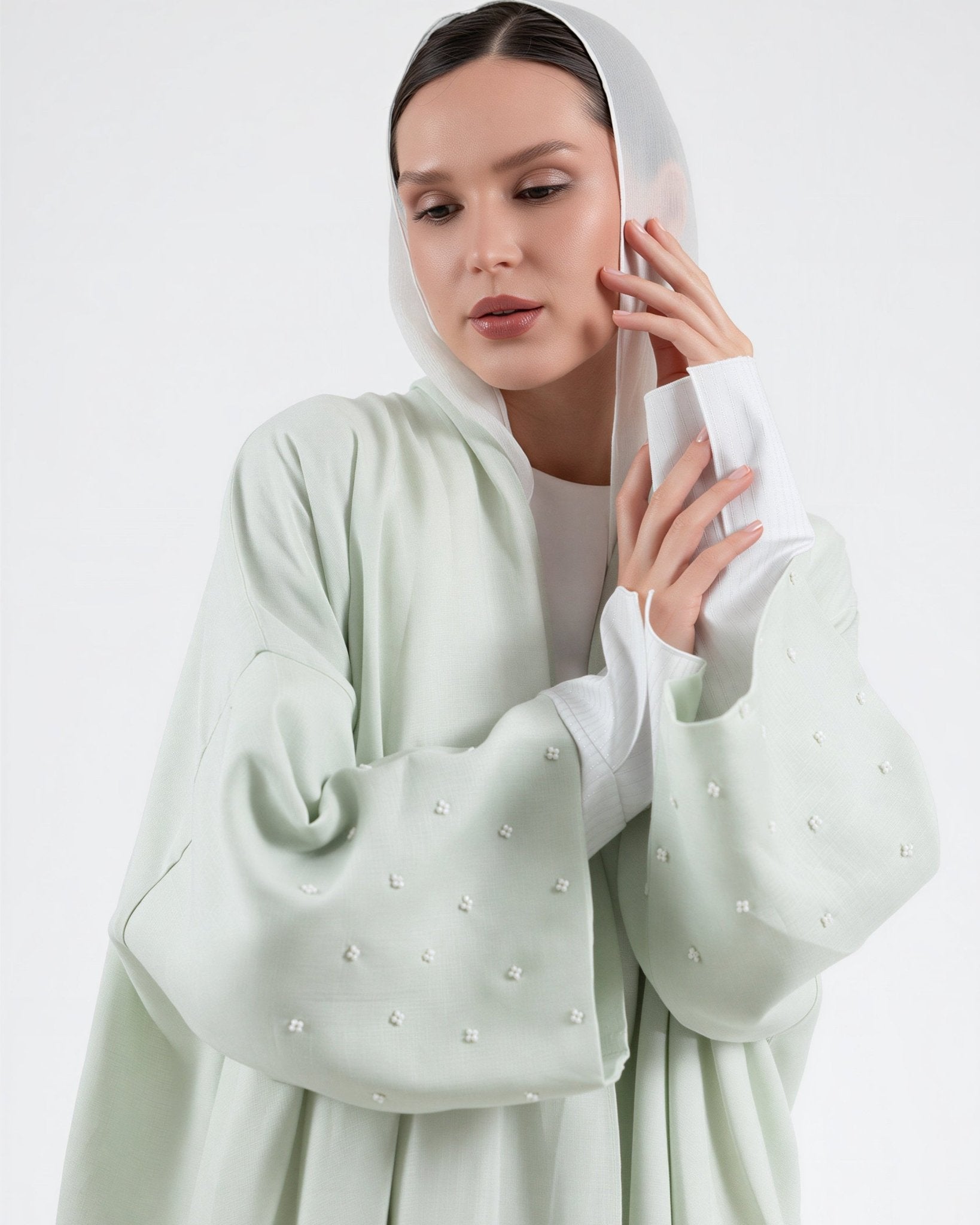 SS26STIT725 ABAYA SET - STITCH LABEL - MIRA Y MANO