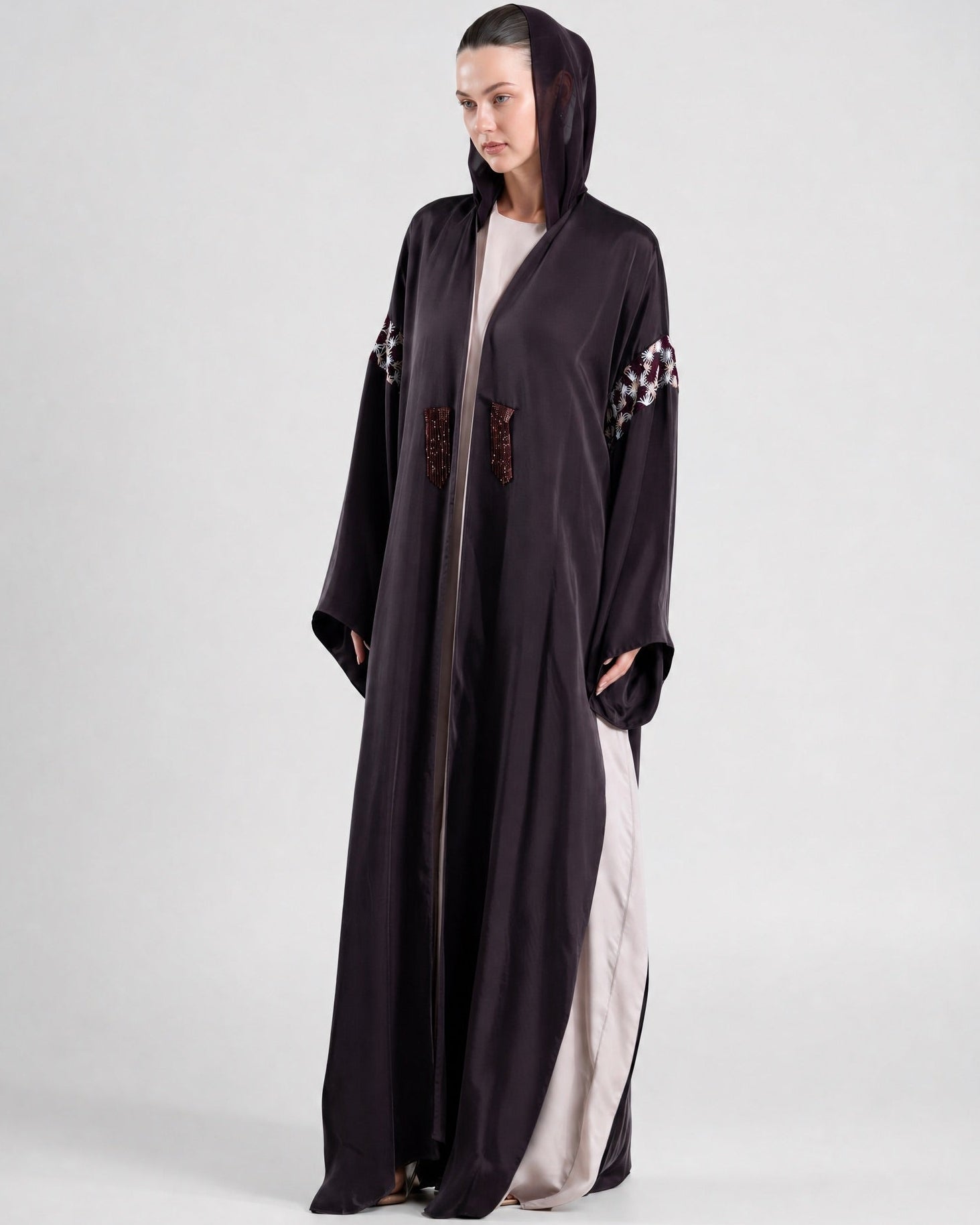 SS26STIT743 ABAYA SET - STITCH LABEL - MIRA Y MANO