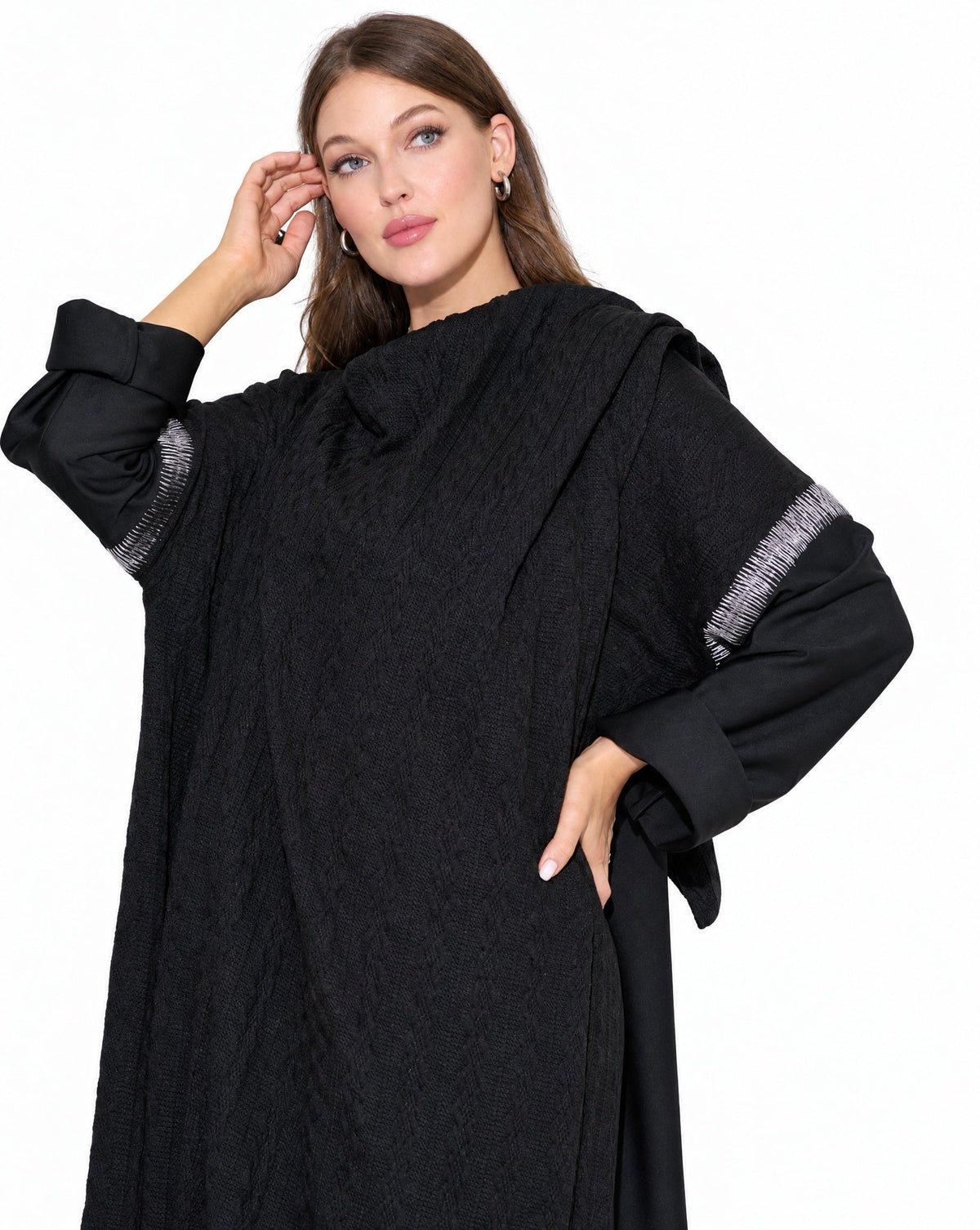 FG 454-A ABAYA - STYLE HAUTE COUTURE - MIRA Y MANO