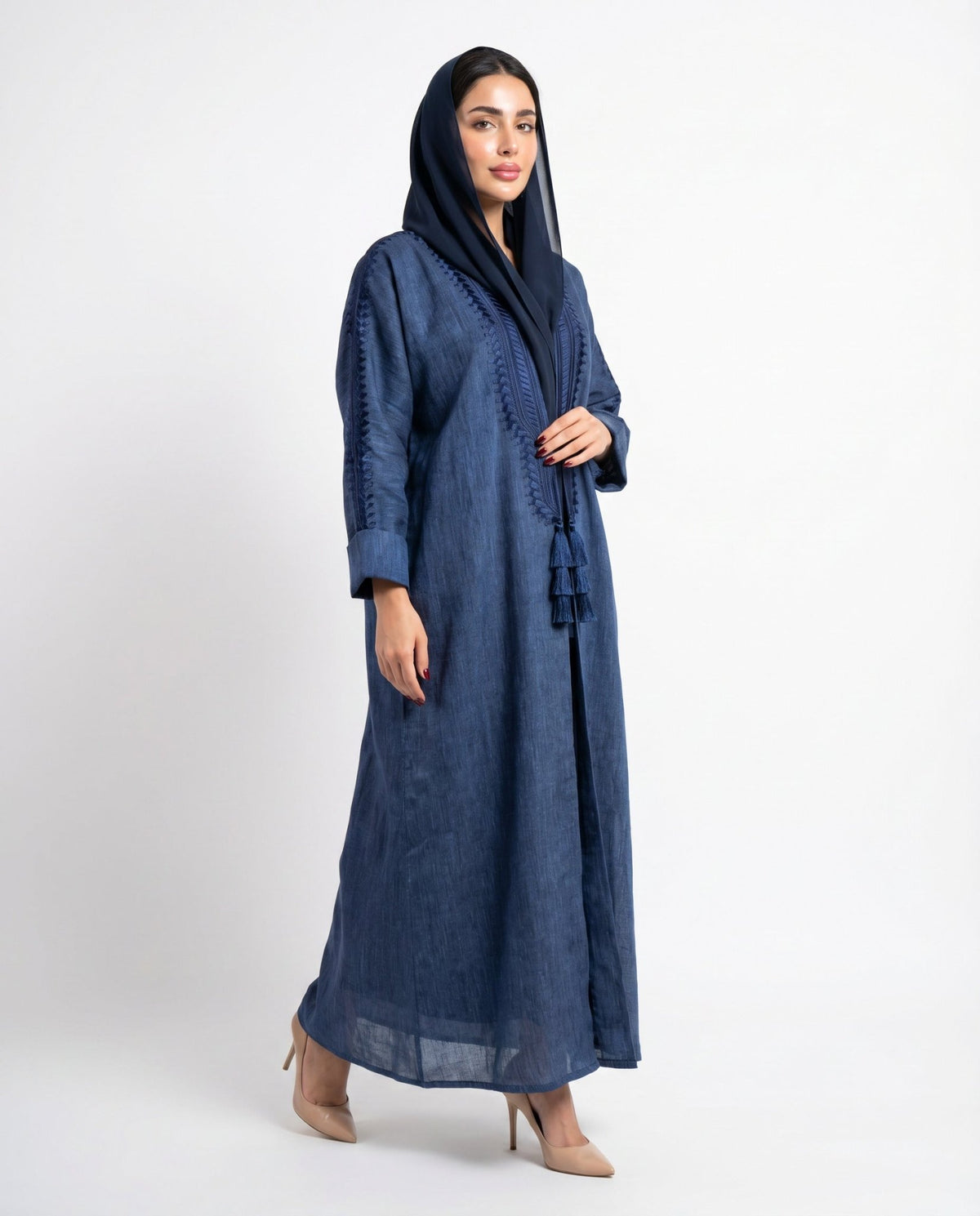 FG 601 N2 ABAYA - STYLE HAUTE COUTURE - MIRA Y MANO