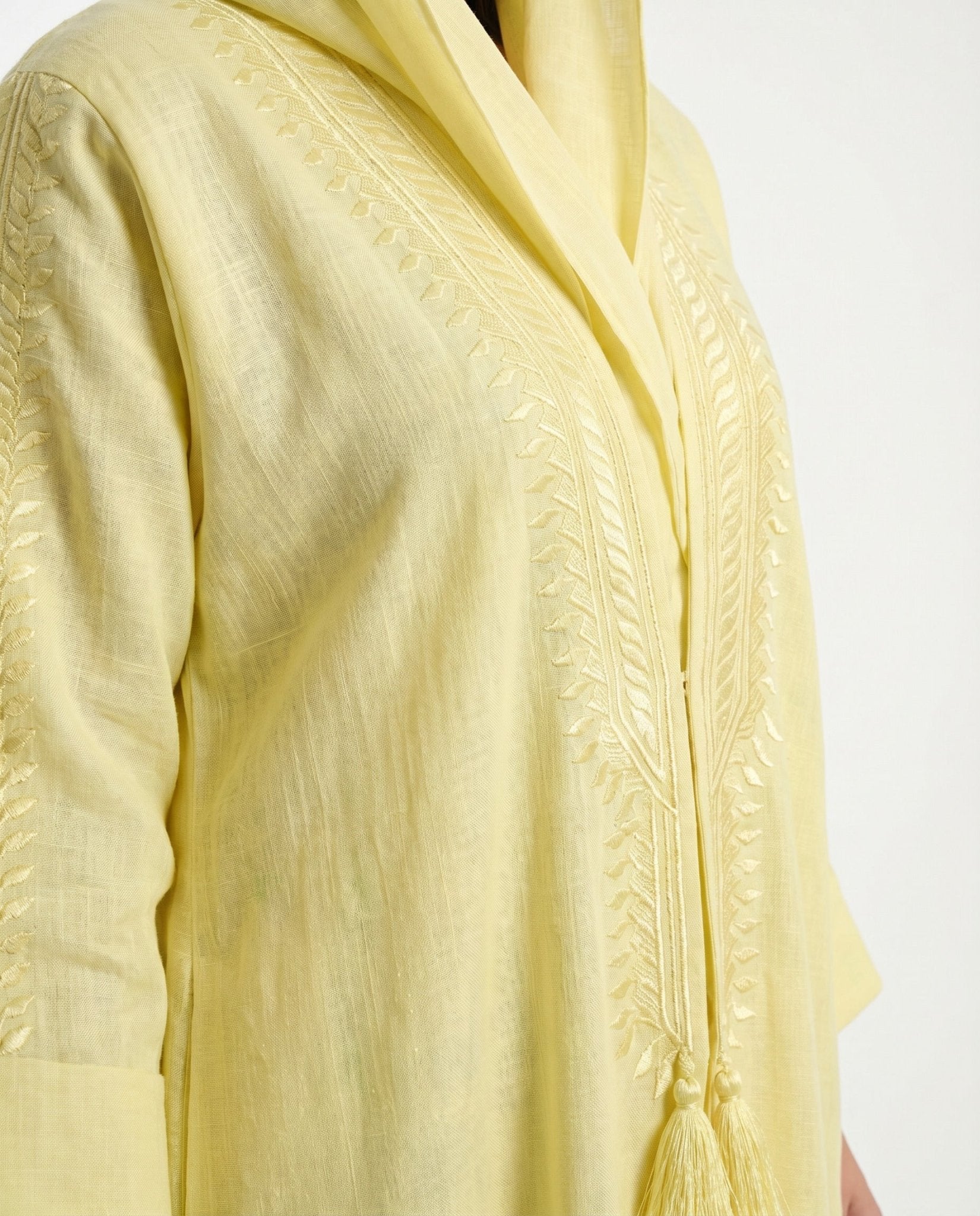 FG 601 - YL ABAYA - STYLE HAUTE COUTURE - MIRA Y MANO