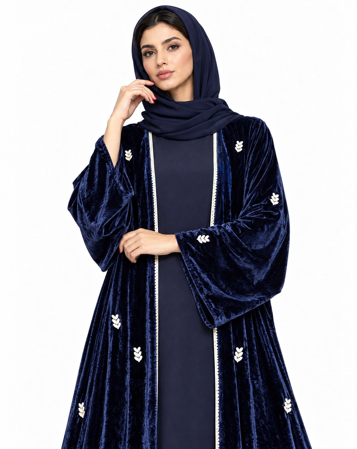 FG 983-BL ABAYA - STYLE HAUTE COUTURE - MIRA Y MANO